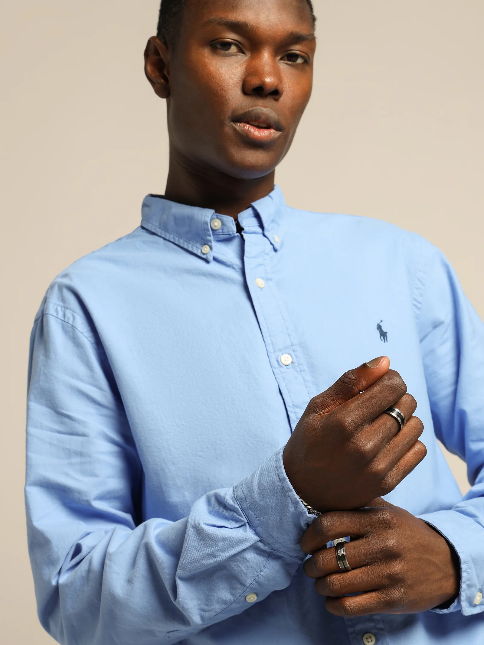 Oxford Long Sleeve Sport Shirt - Image 7