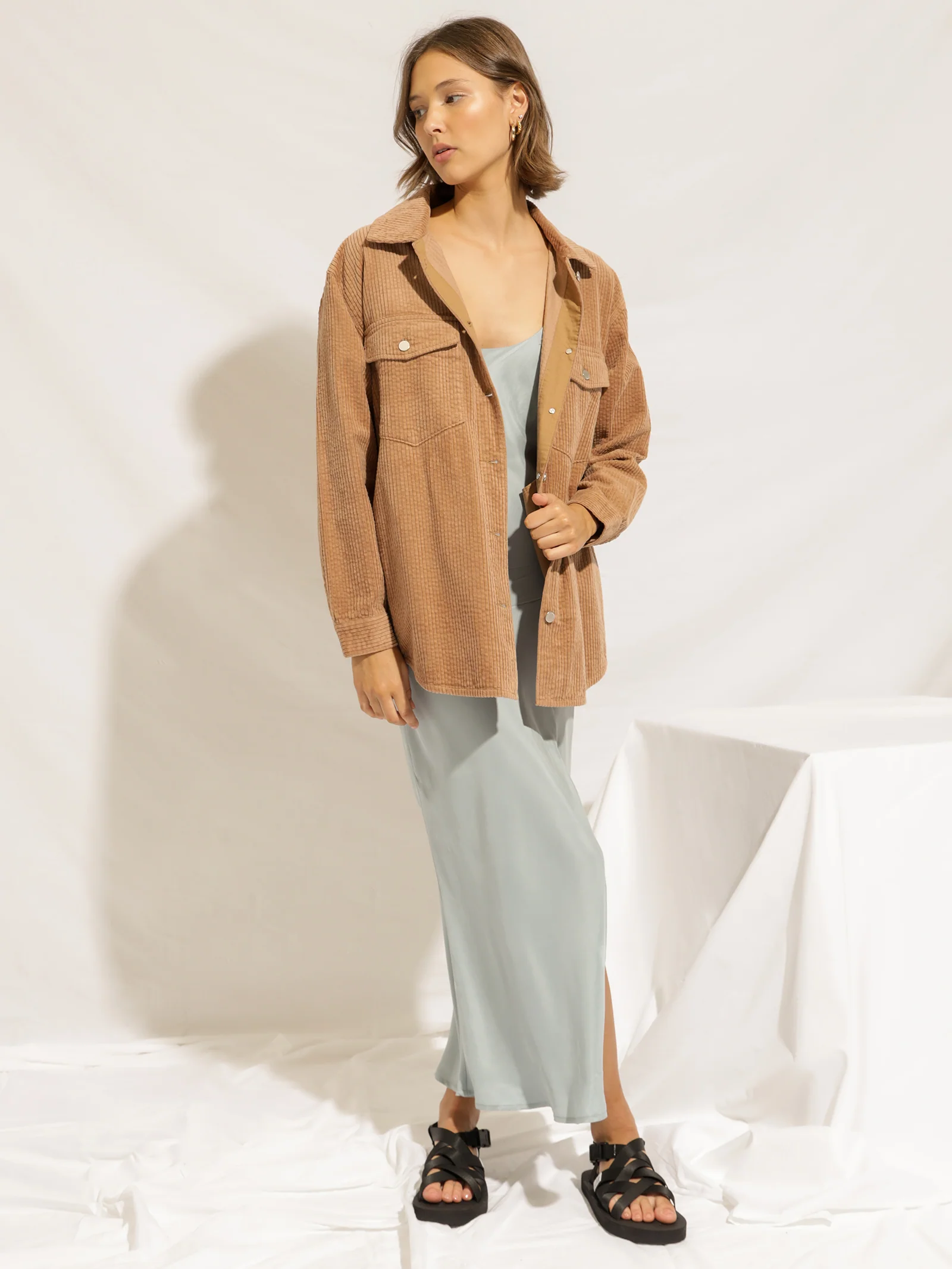 Paige Corduroy Shacket - Image 4