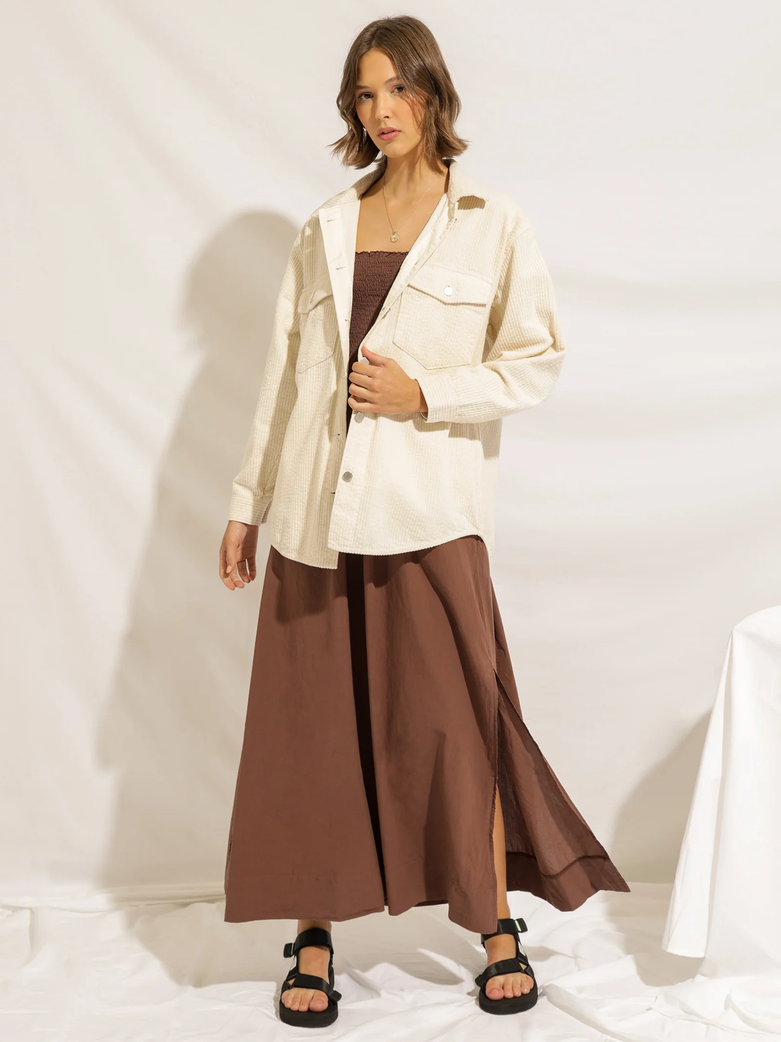 Paige Corduroy Shacket - Image 2