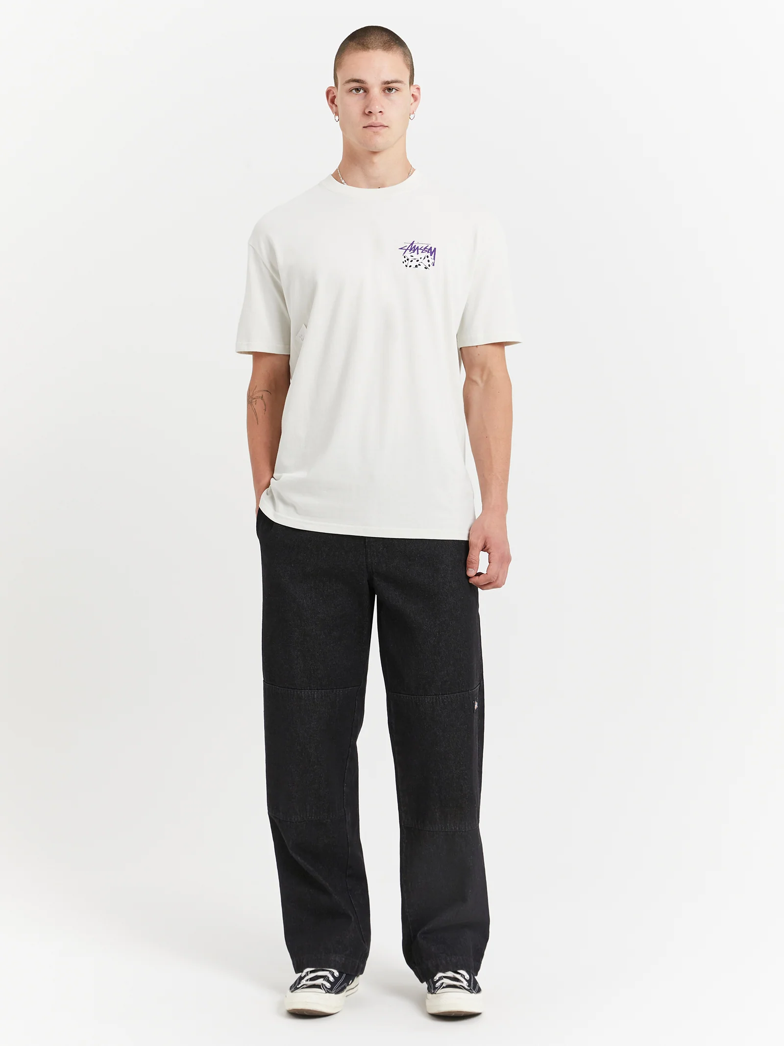 Pair Of Dice Solid Heavyweight T-Shirt - Image 2