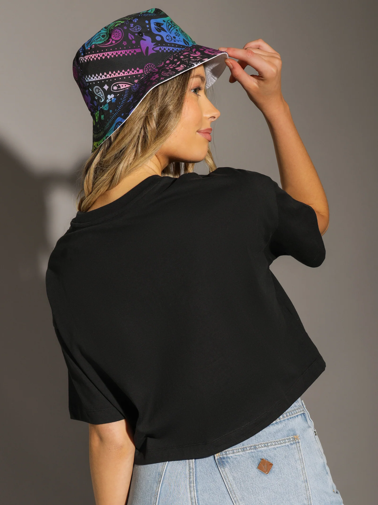 Paisley Pride Oversized Cropped T-Shirt - Image 6