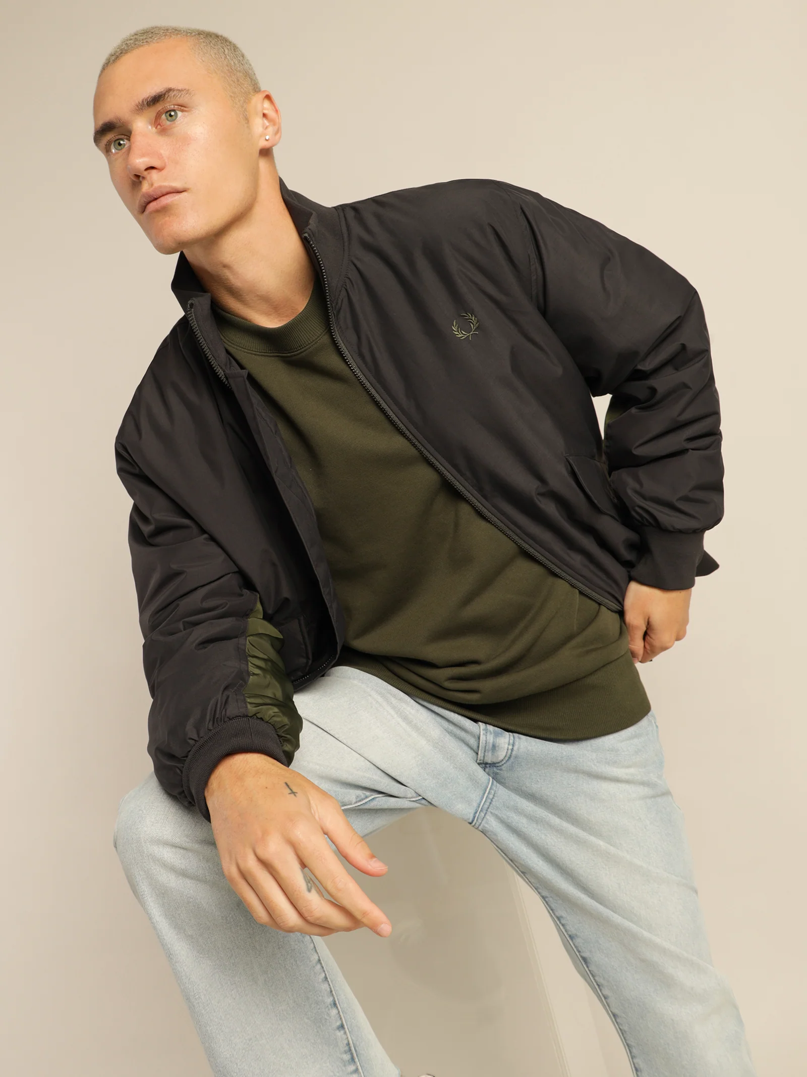 Panelled Bomber Jacket - Image 2