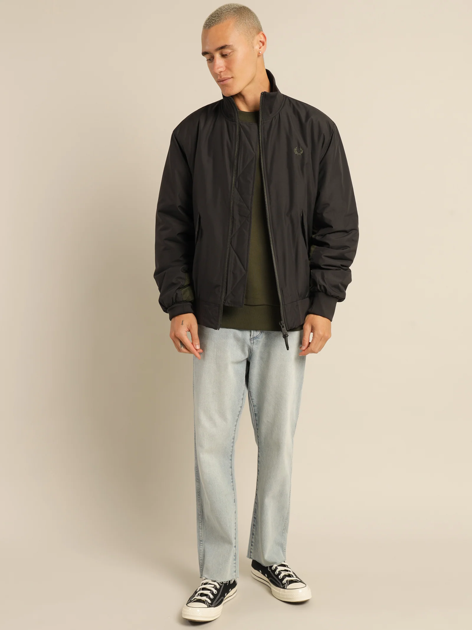 Panelled Bomber Jacket - Image 4