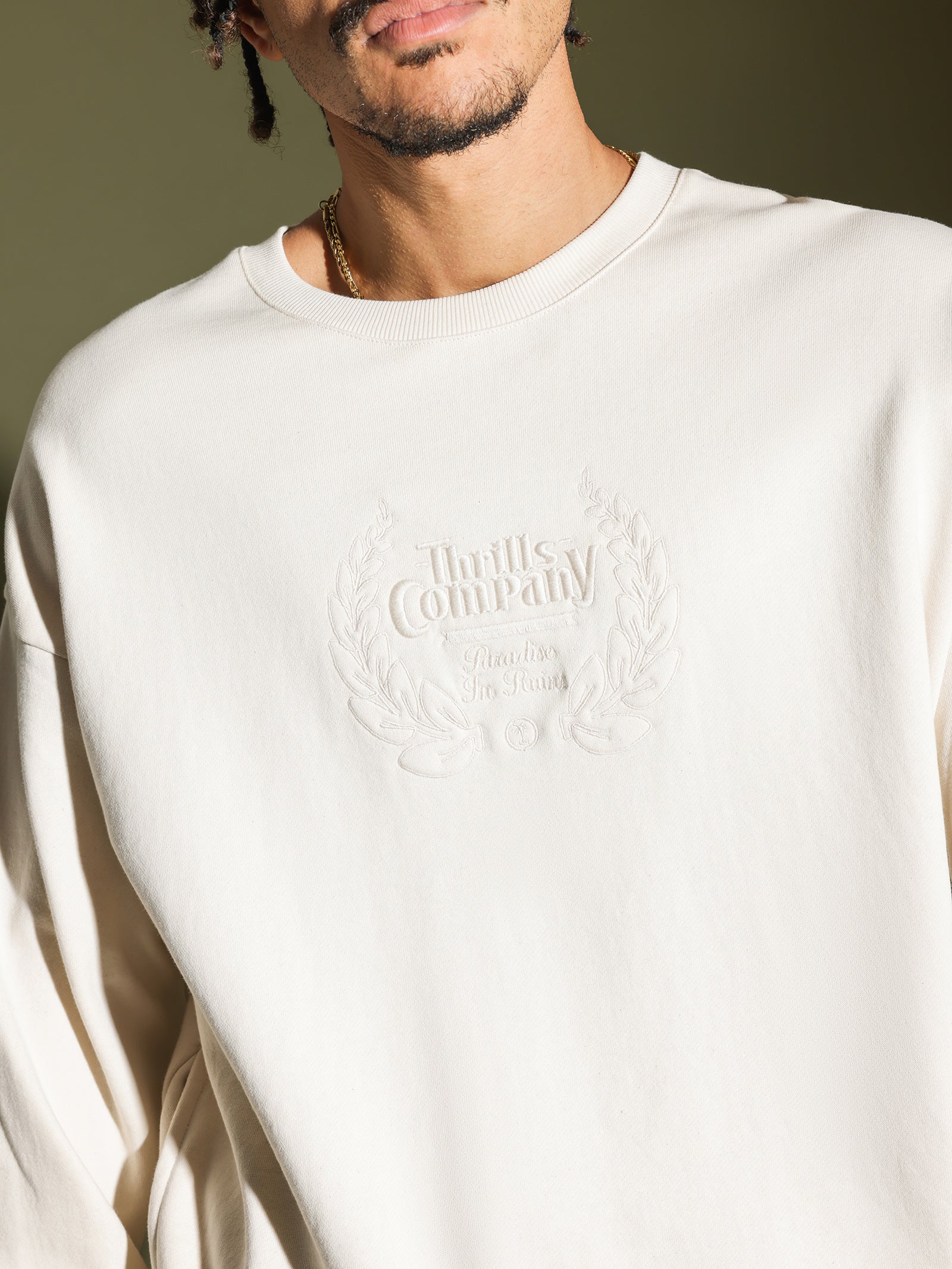 Paradise Crest Slouch Crew Neck Fleece - Image 3
