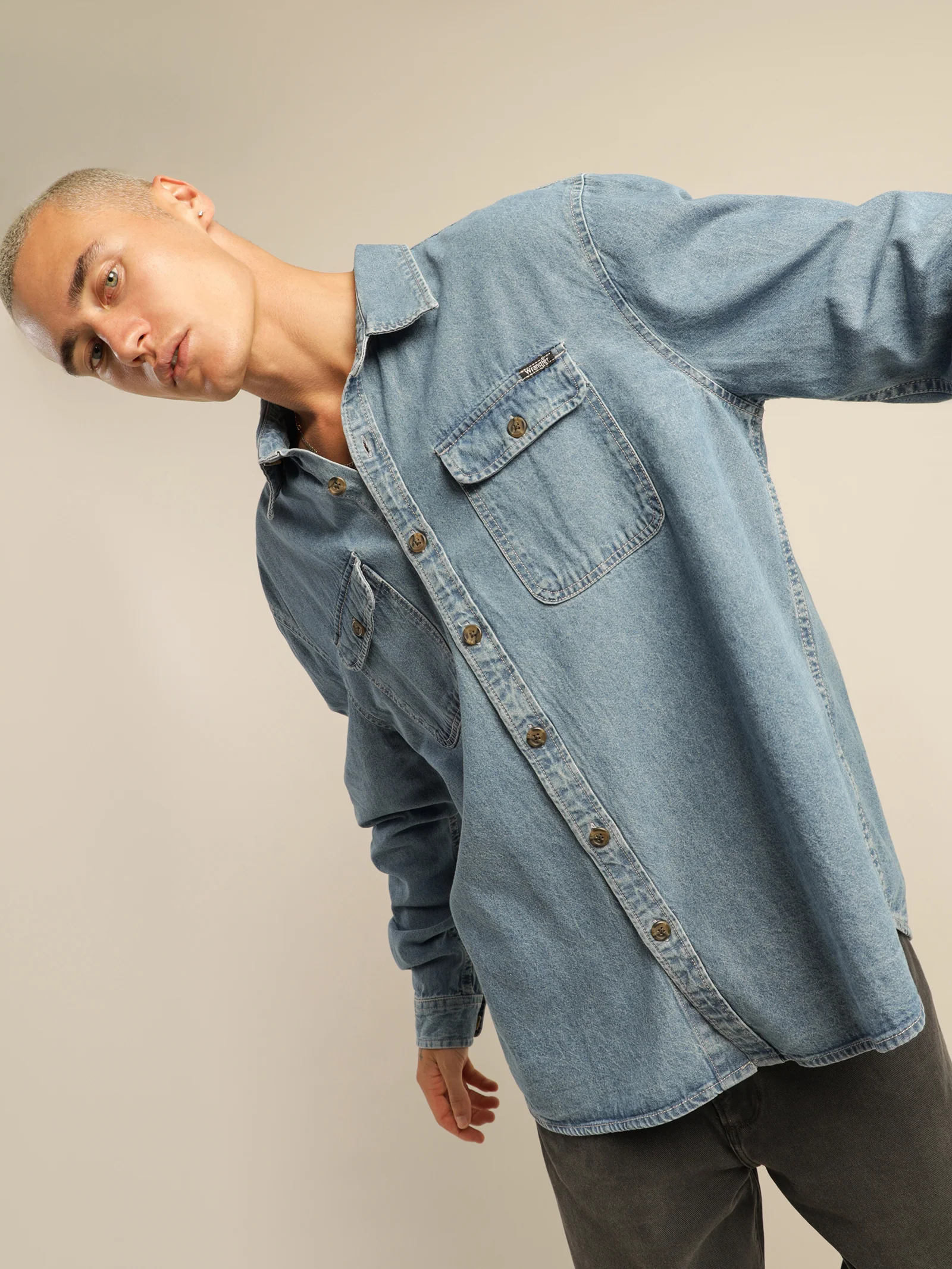 Parallels Denim Shirt - Image 3