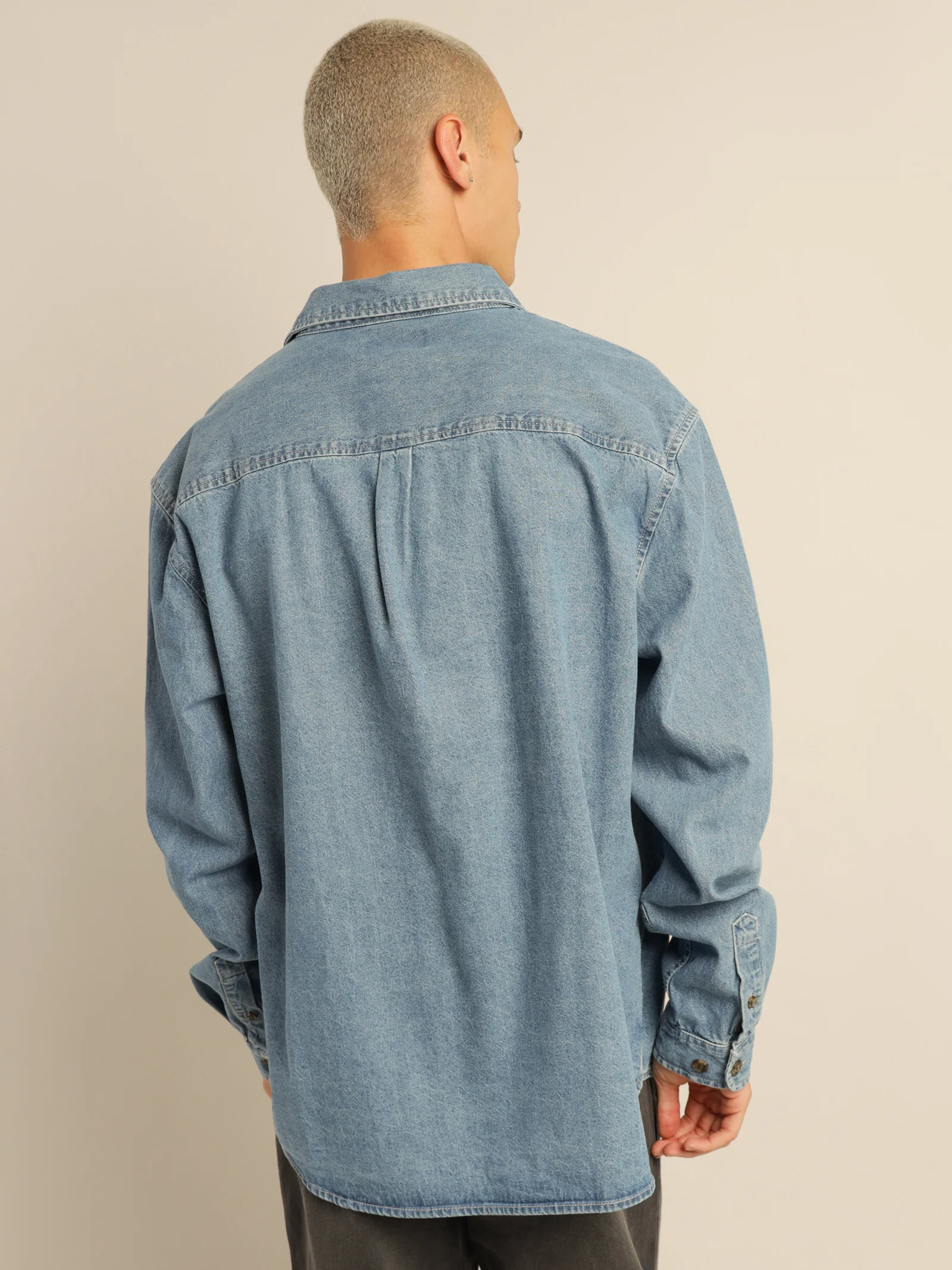 Parallels Denim Shirt - Image 6