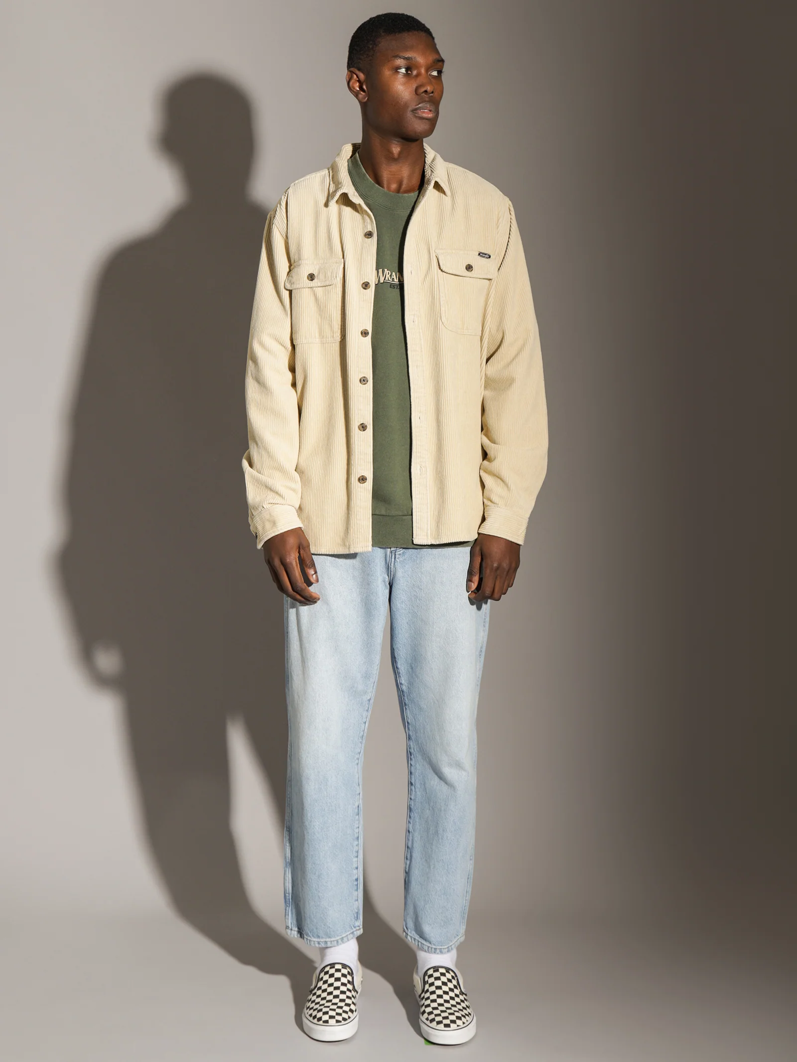 Parallels Long Sleeve Cord Shirt - Image 3