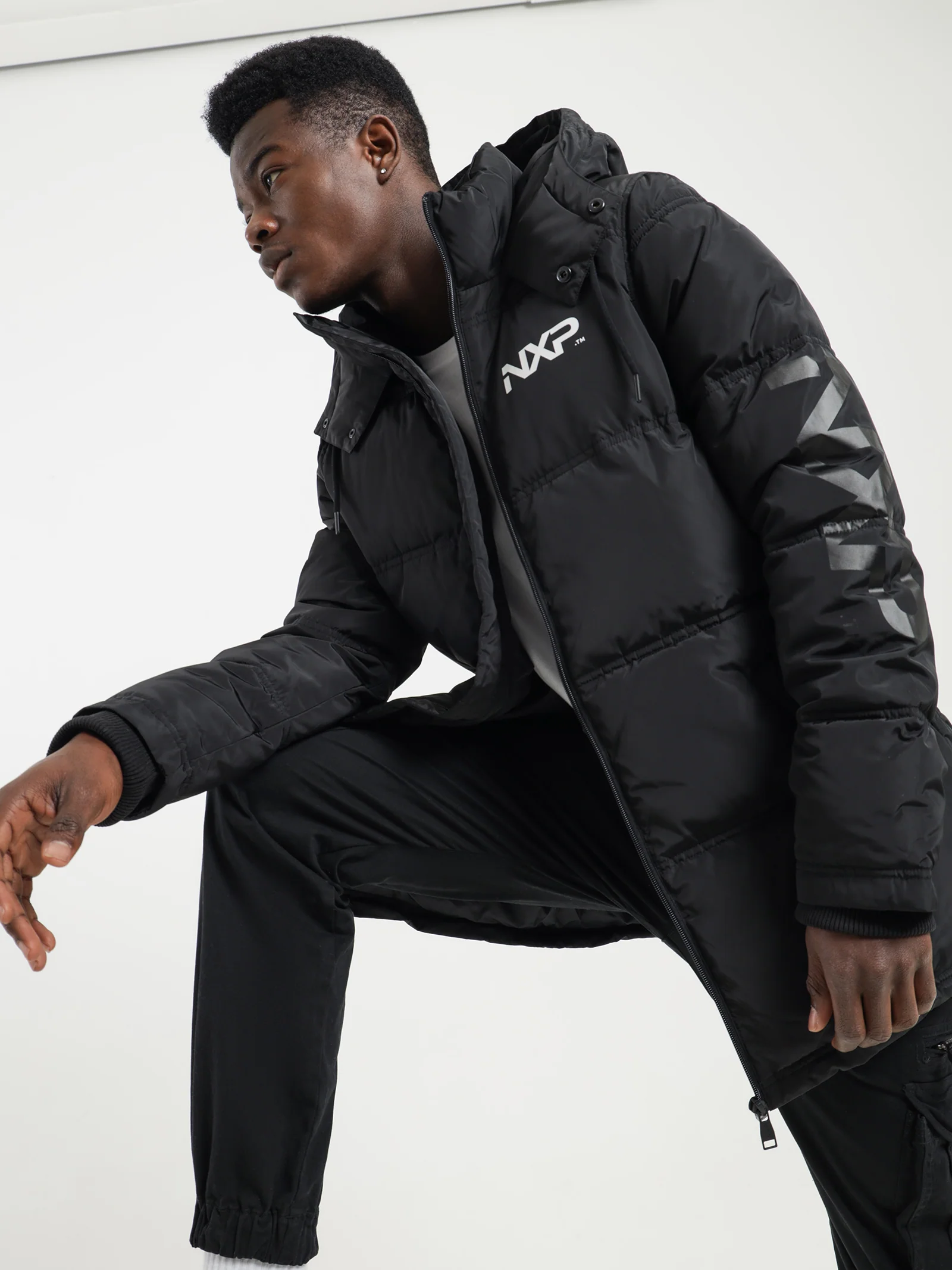 Paramount Long Line Puffer Jacket - Image 2