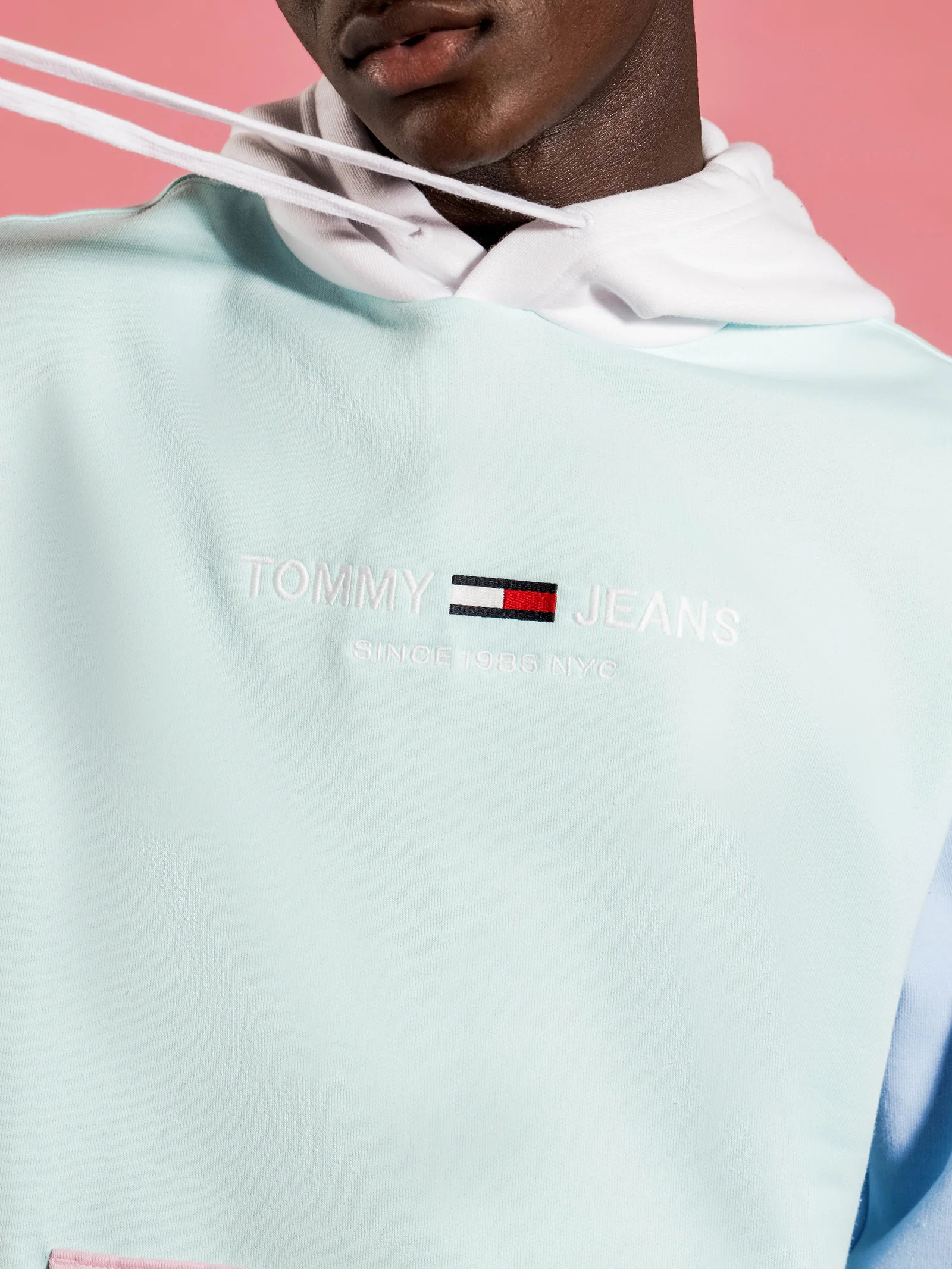 Pastel Color-Blocked Hoodie - Image 3