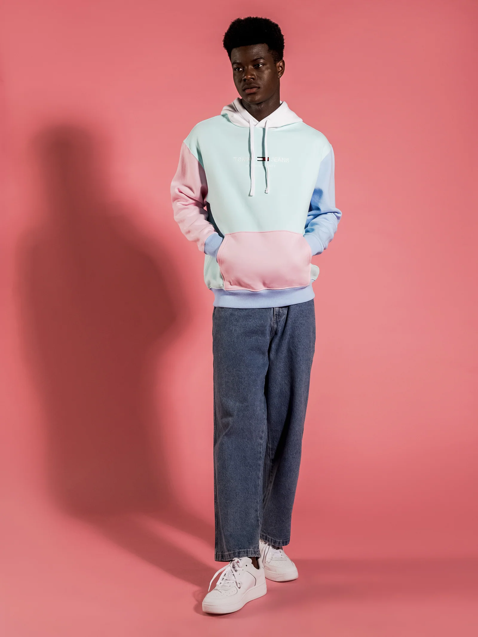 Pastel Color-Blocked Hoodie - Image 6