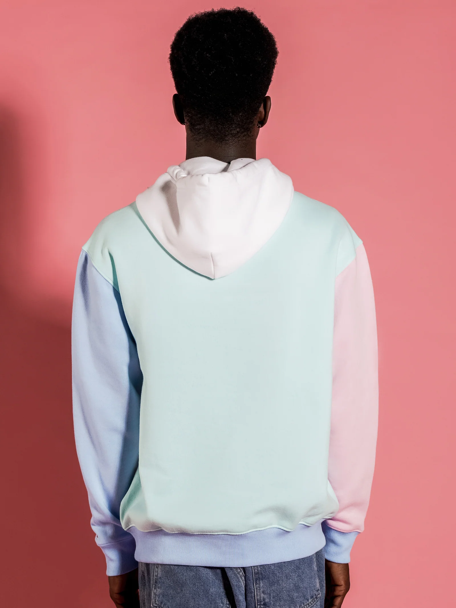 Pastel Color-Blocked Hoodie - Image 7