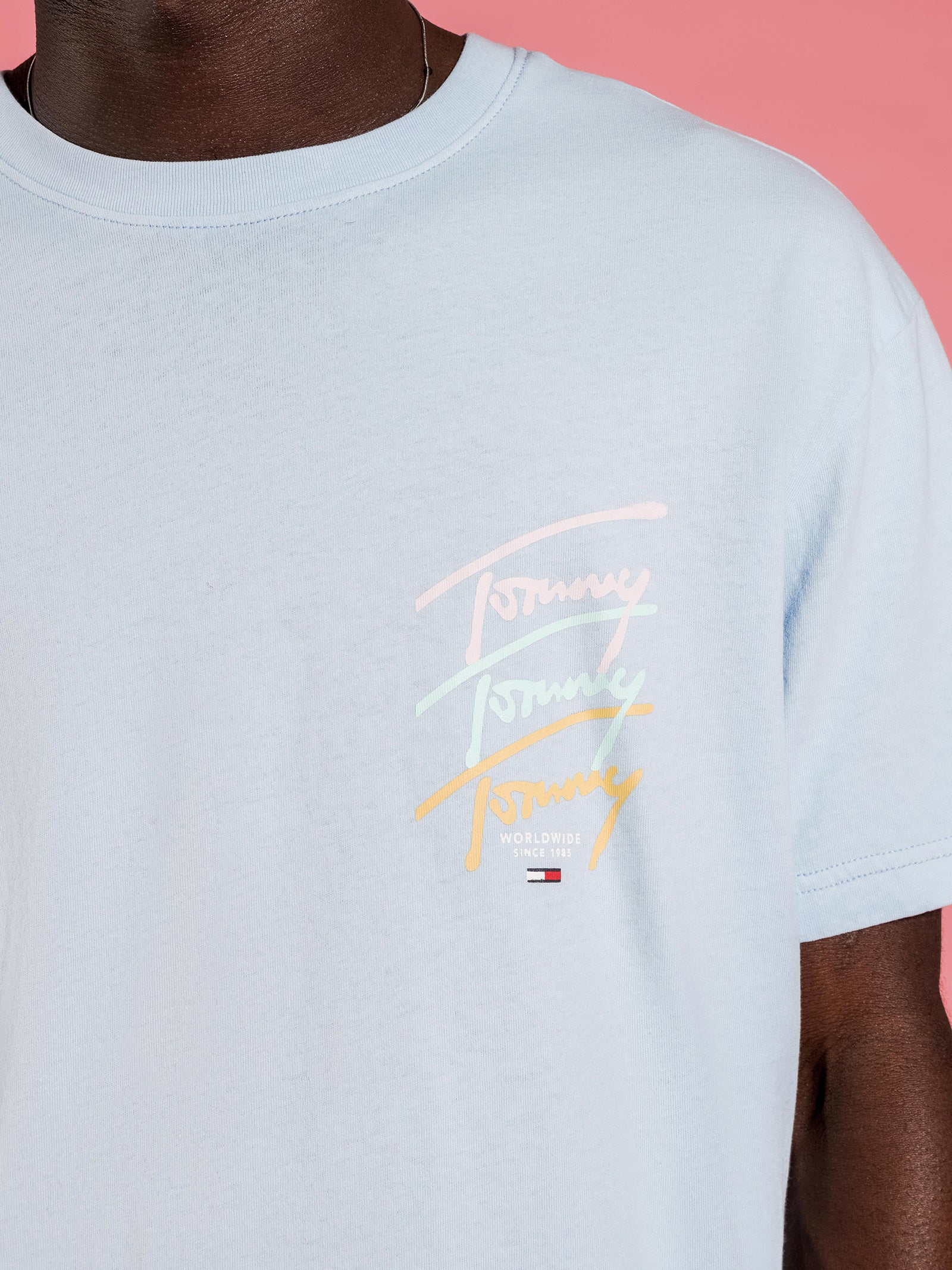 Pastel Repeat Signature Logo T-Shirt - Image 3