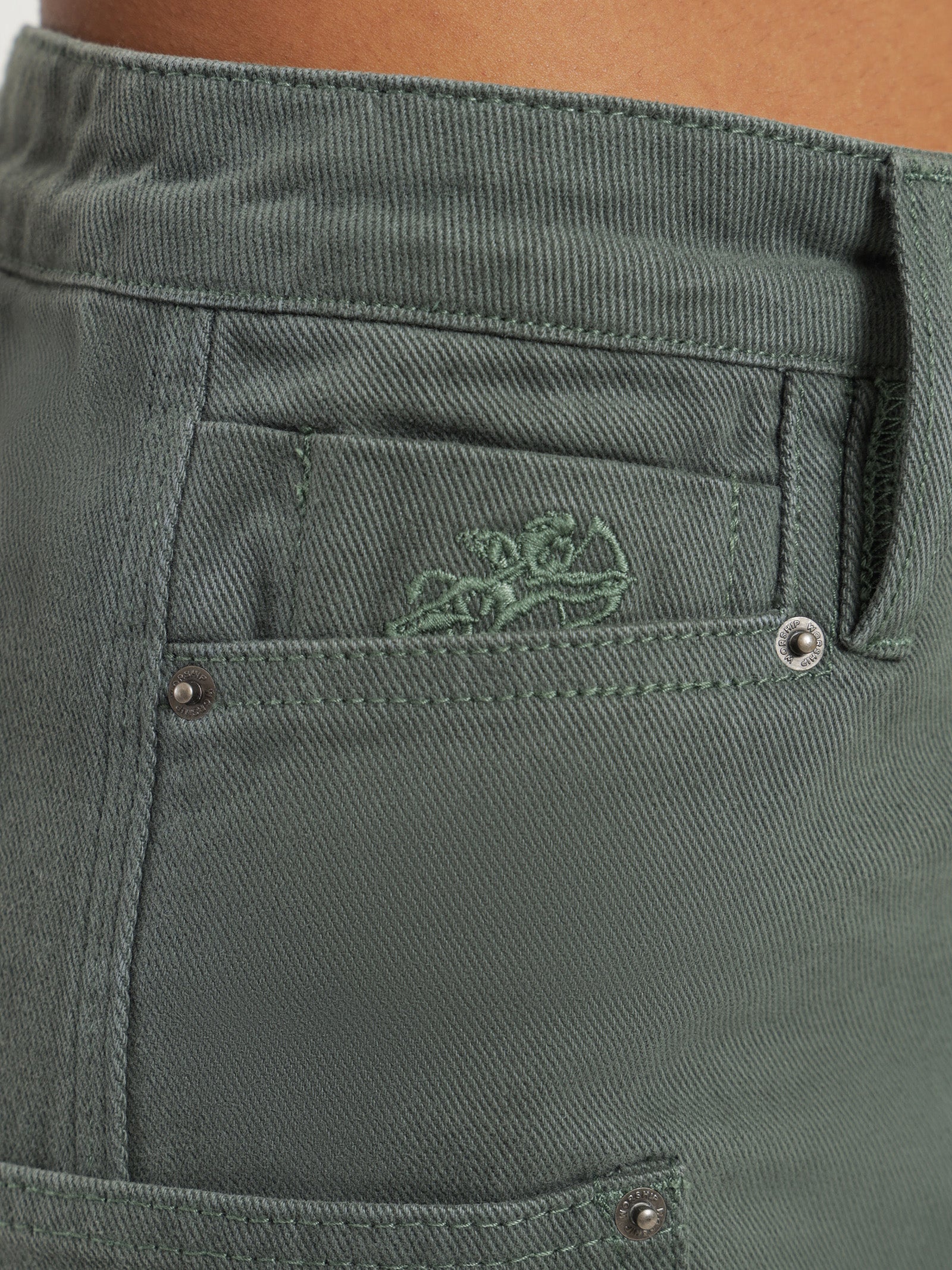 Patches Rivet Mini Skirt - Image 5