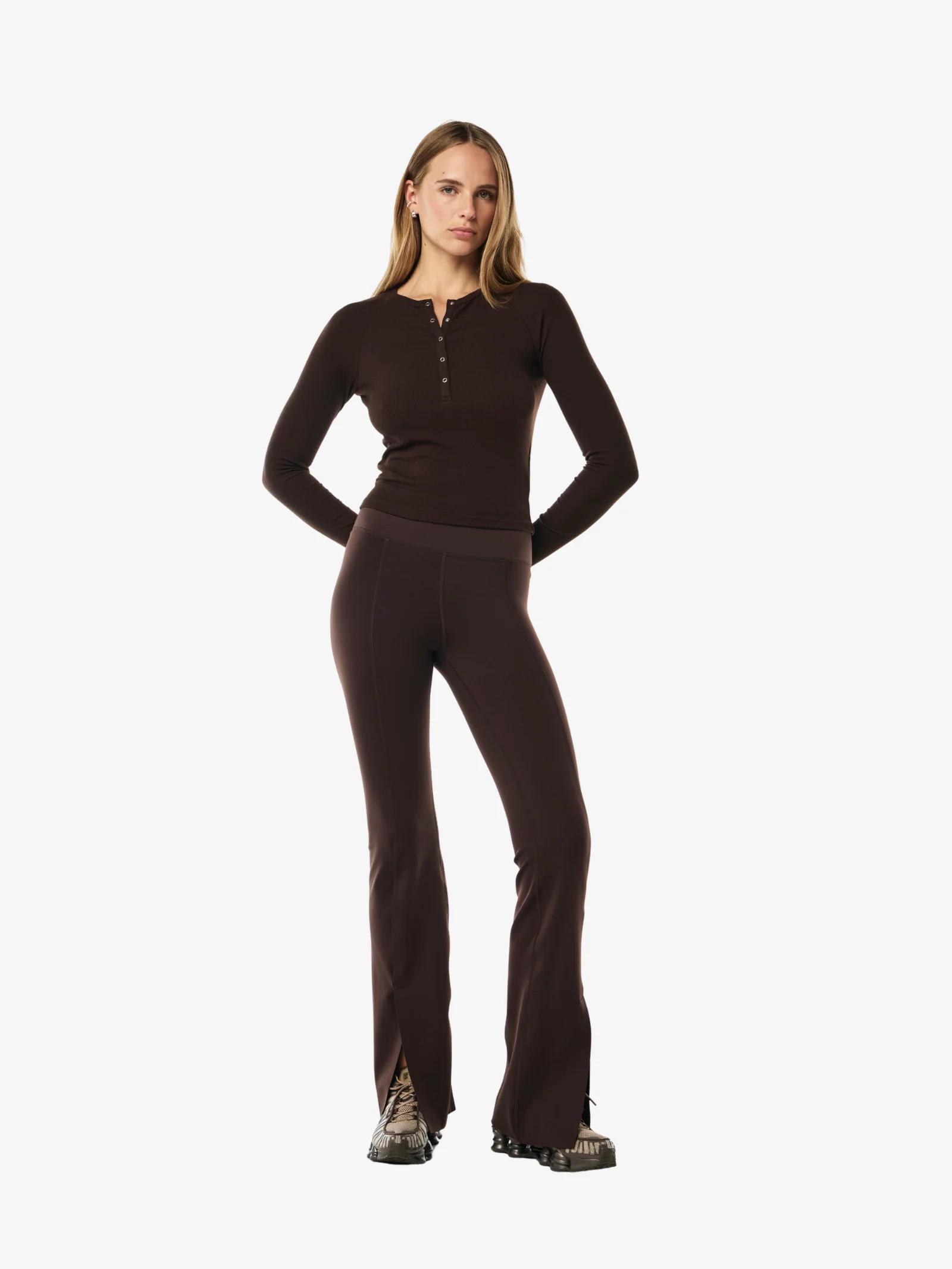 Prive Rib Long Sleeve Tee - Image 2