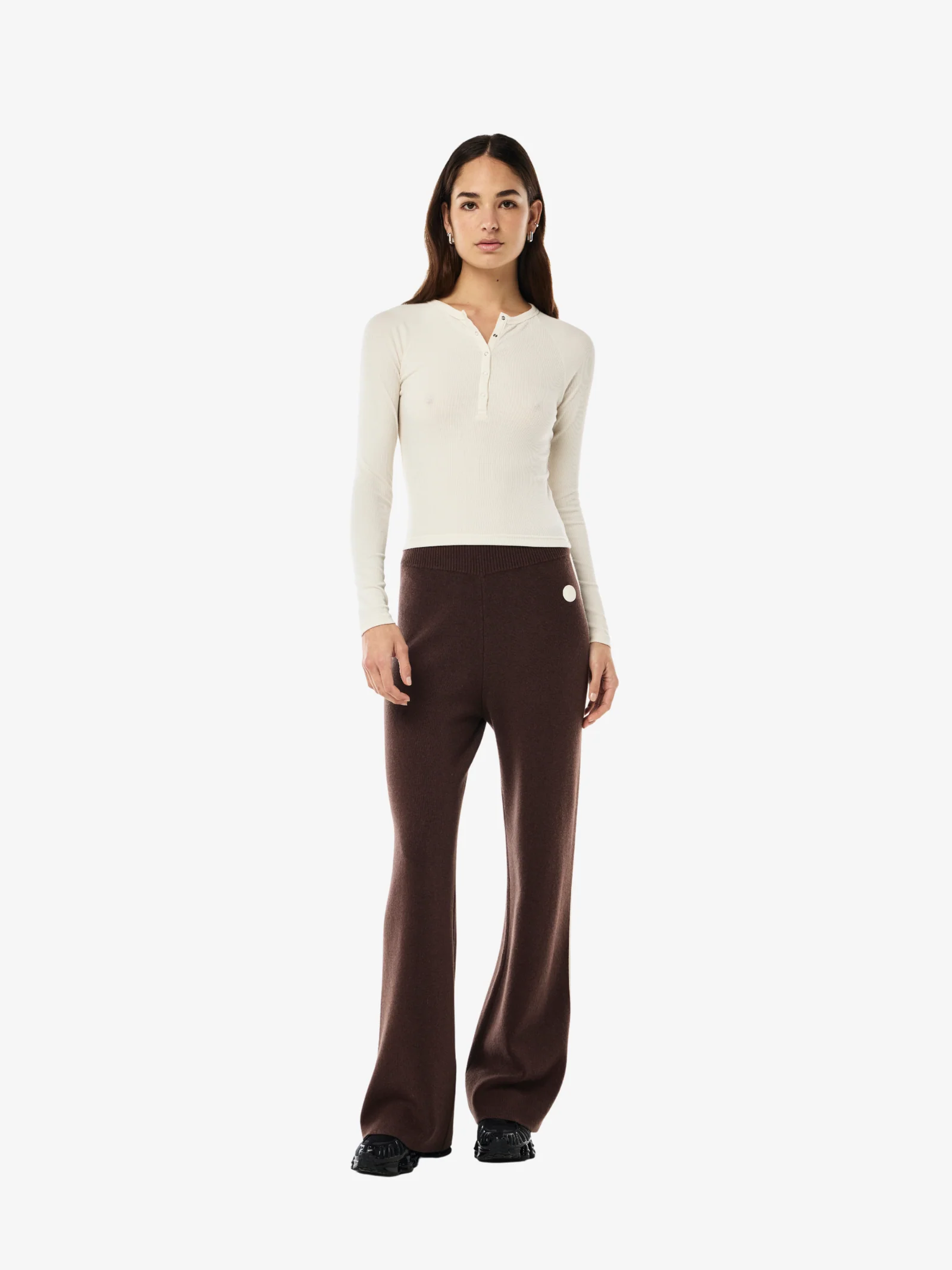 Prive Rib Long Sleeve Tee - Image 2