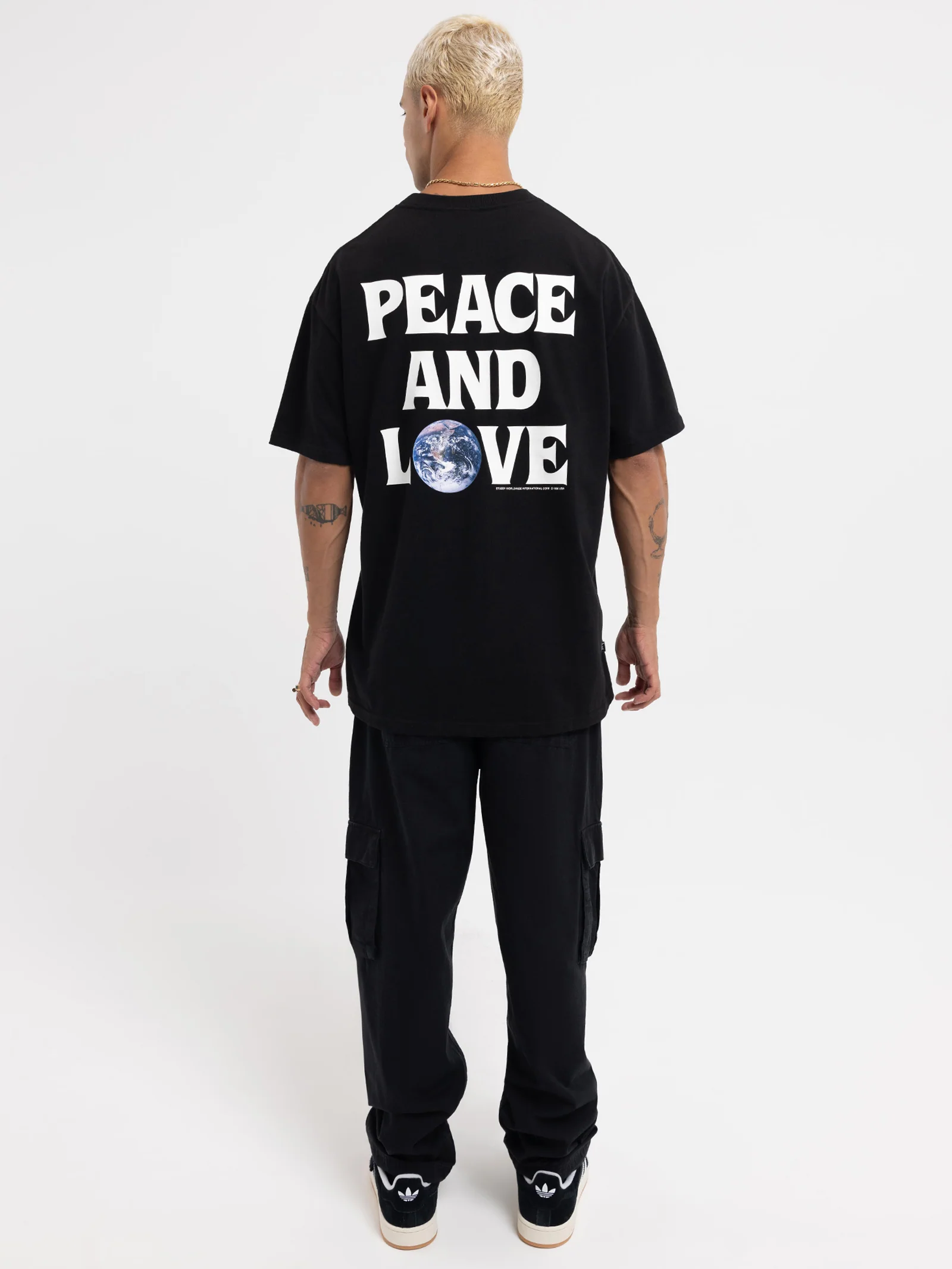 Peace And Love Heavyweight T-Shirt - Image 4