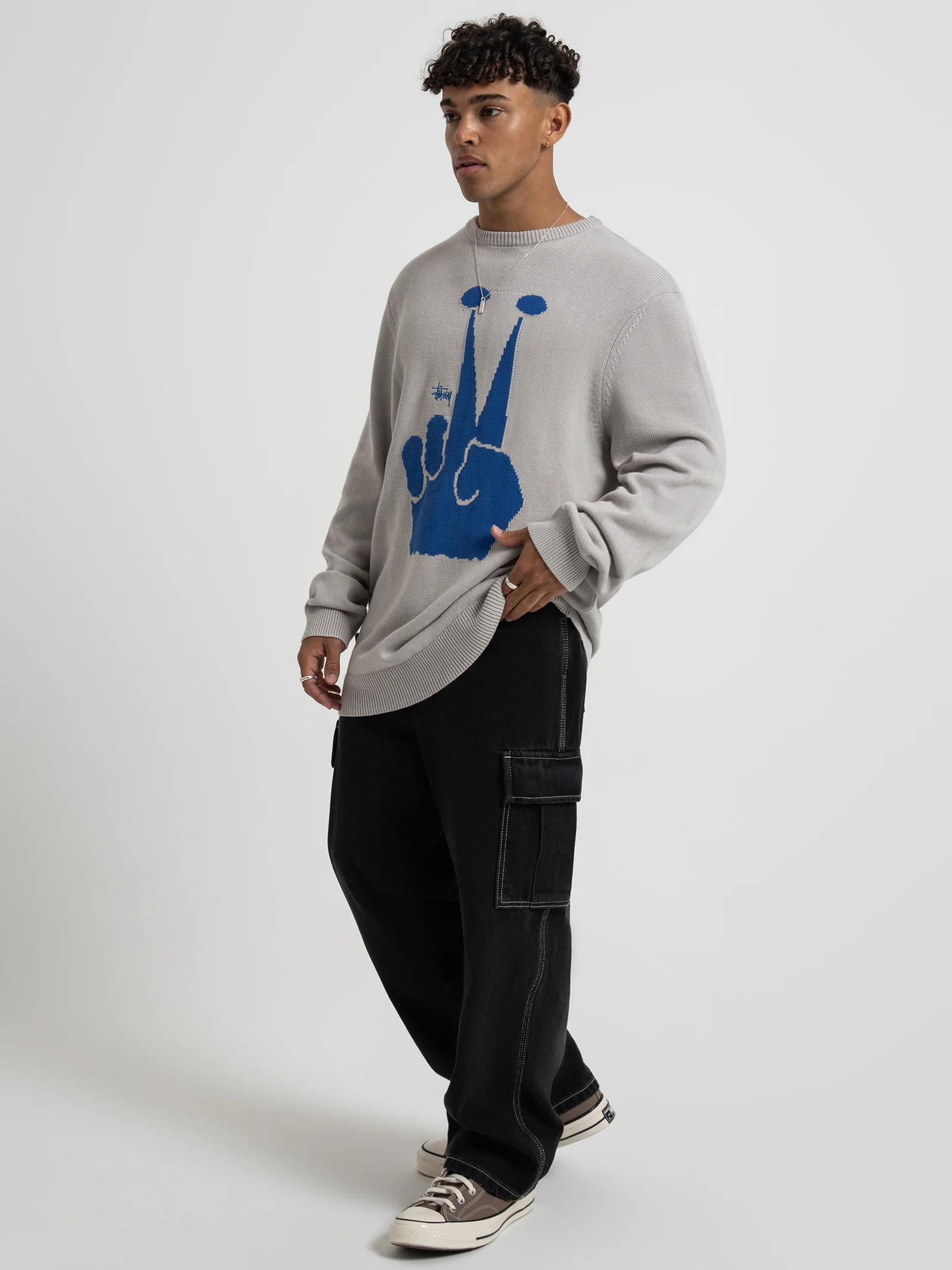 Peace Crown Knit Crew - Image 4