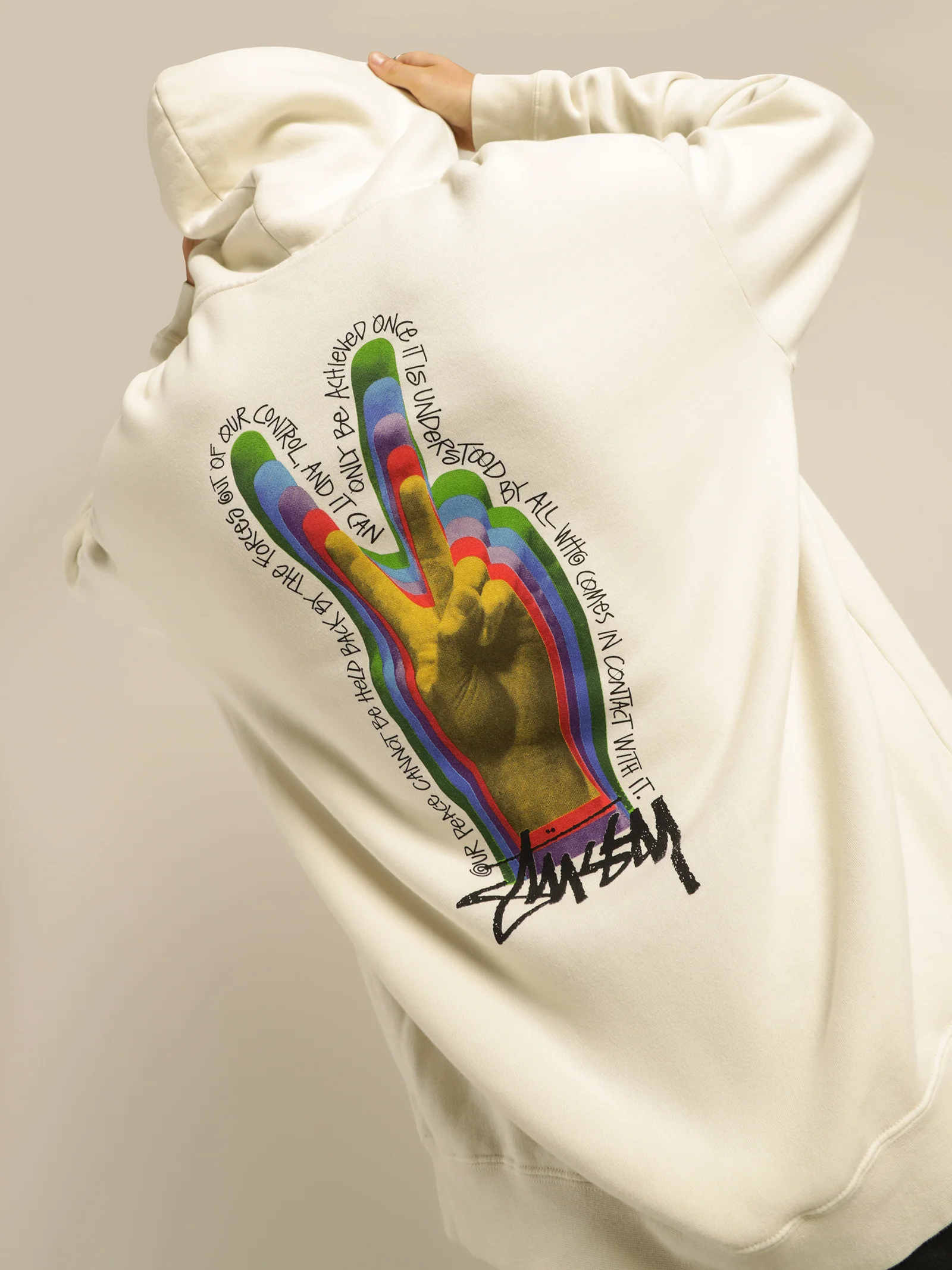 Peace Sign 50/50 Hoodie - Image 4