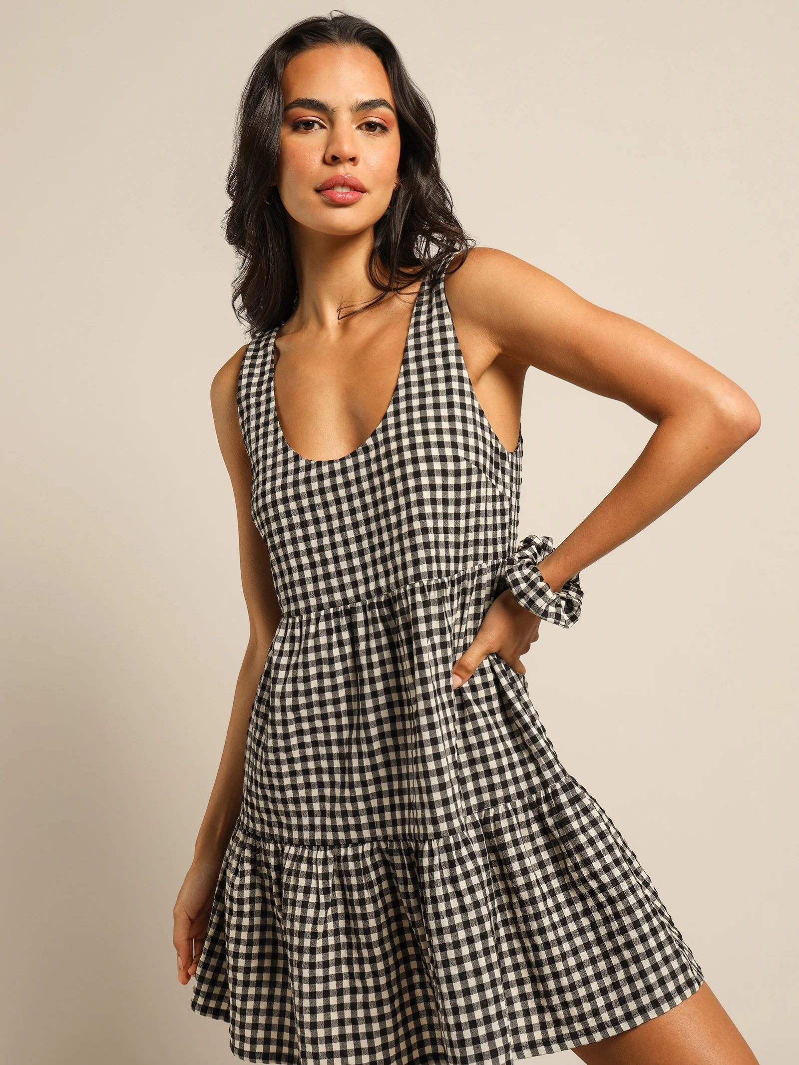 Penny Check Dress - Image 3