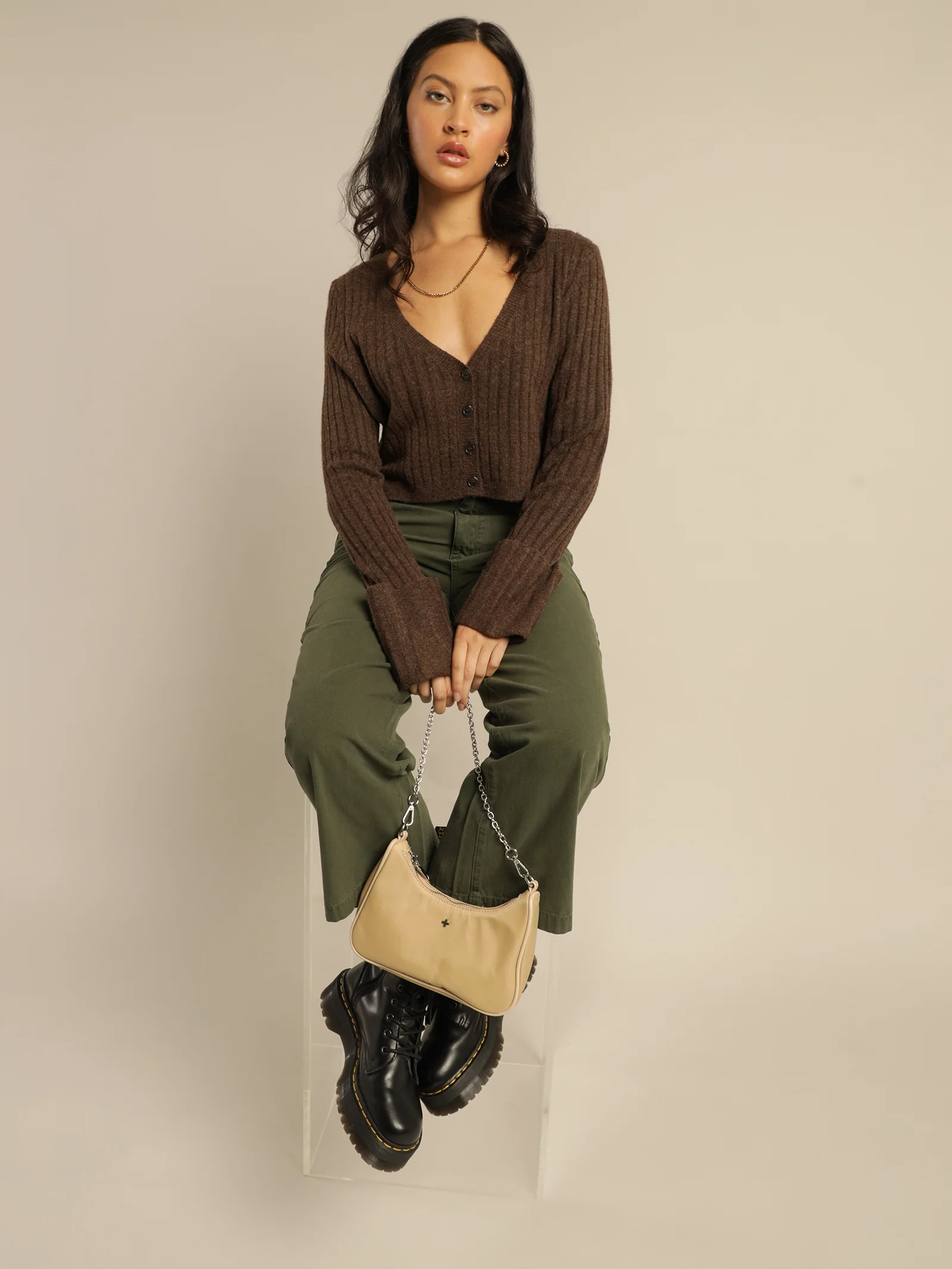 Phoebe Cropped Cardigan - Image 4