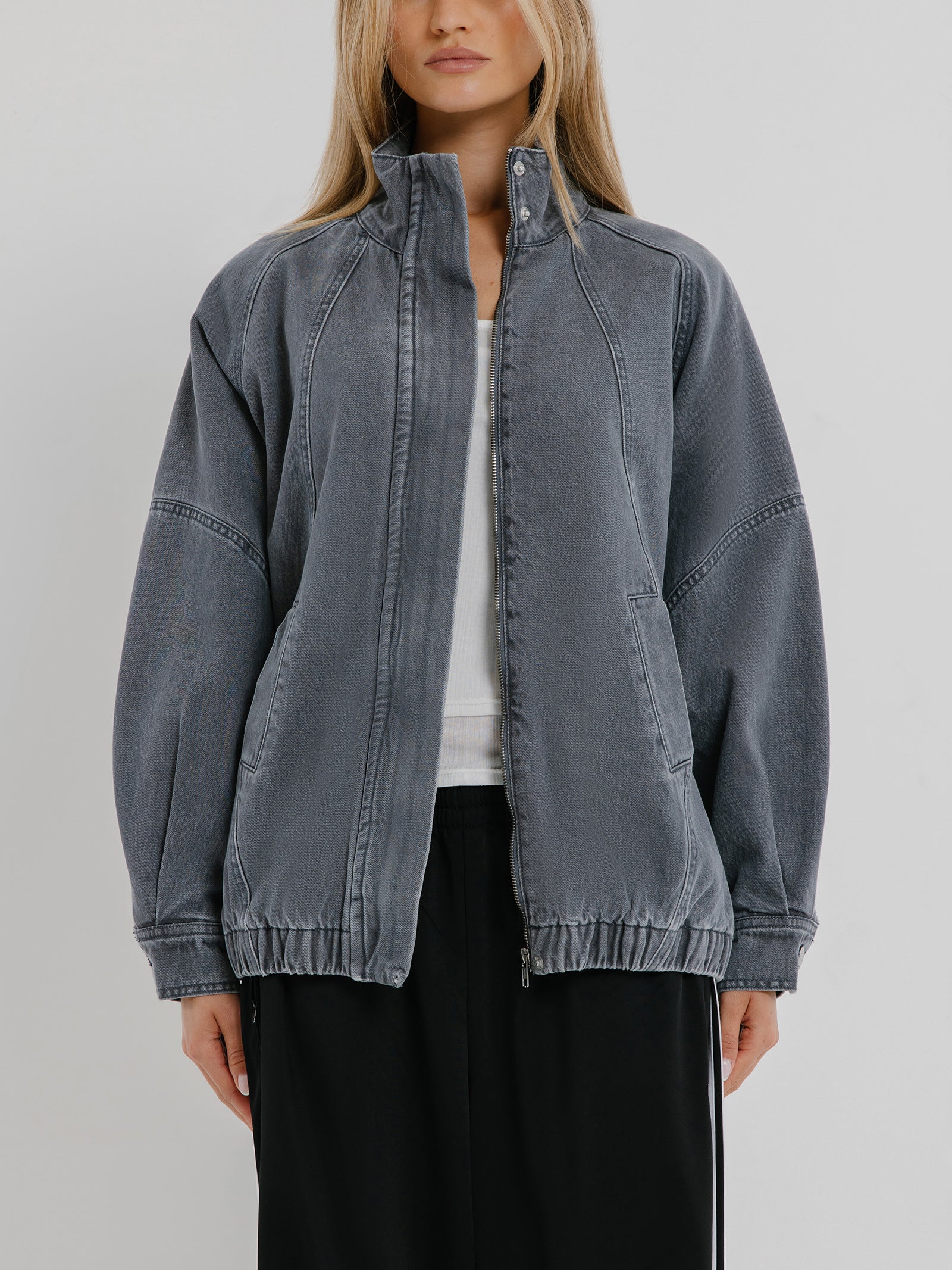 Phoebe Longline Bomber Jacket - Image 2