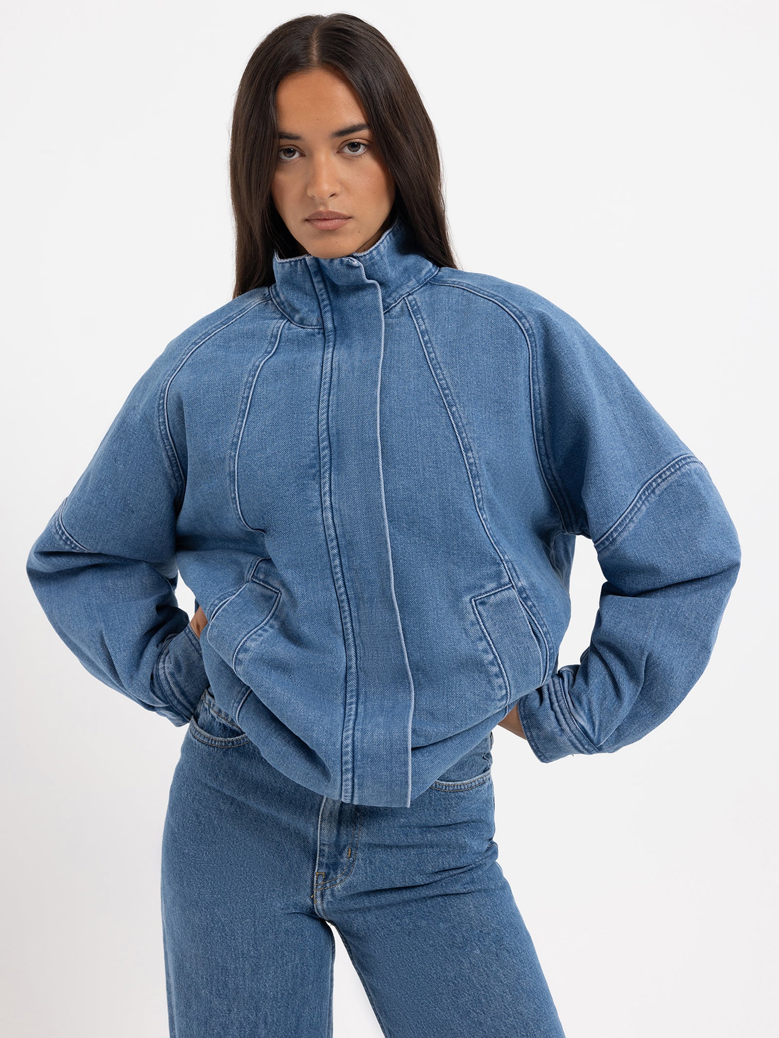 Phoebe Longline Bomber Jacket - Image 2
