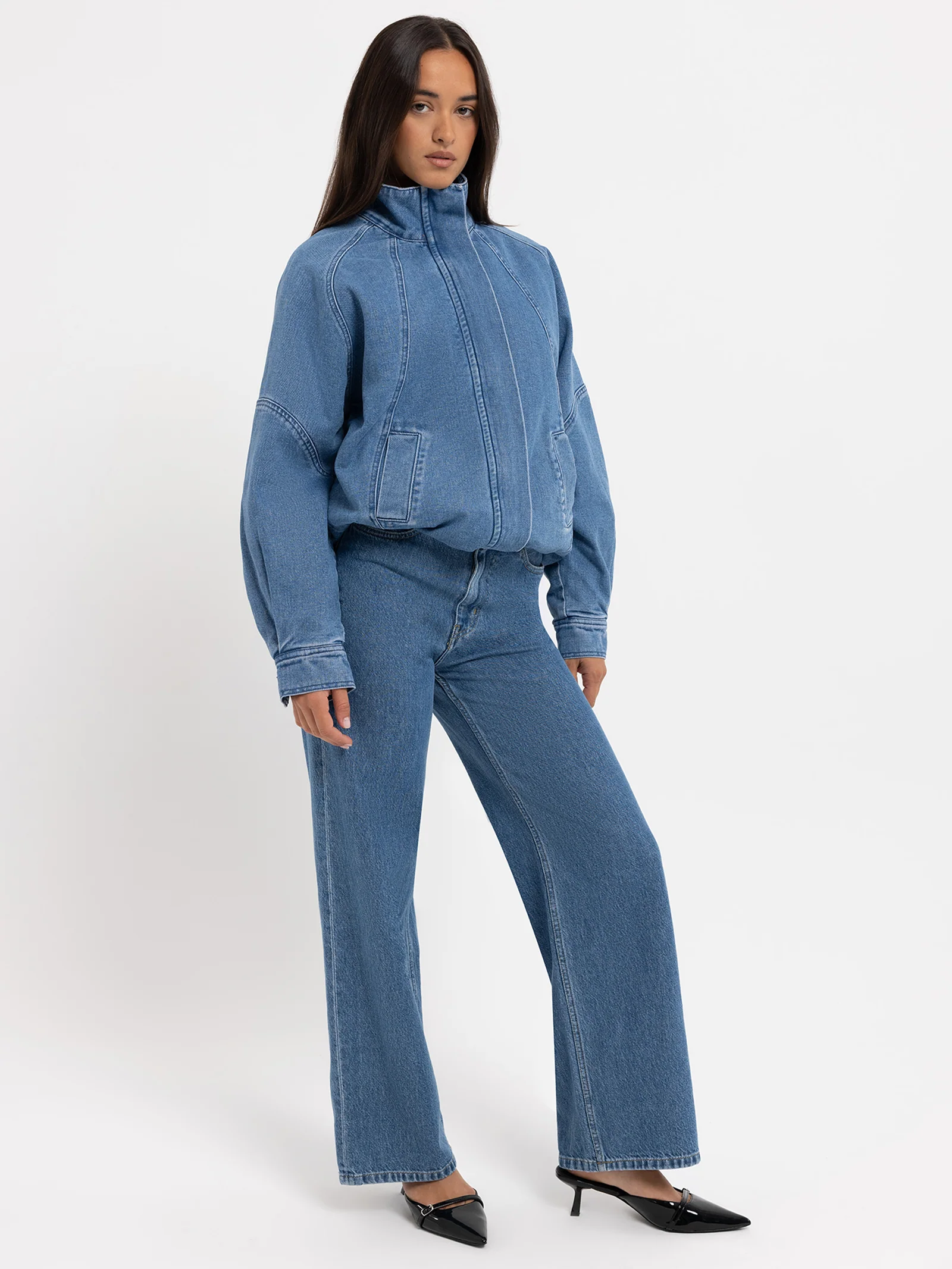 Phoebe Longline Bomber Jacket - Image 3