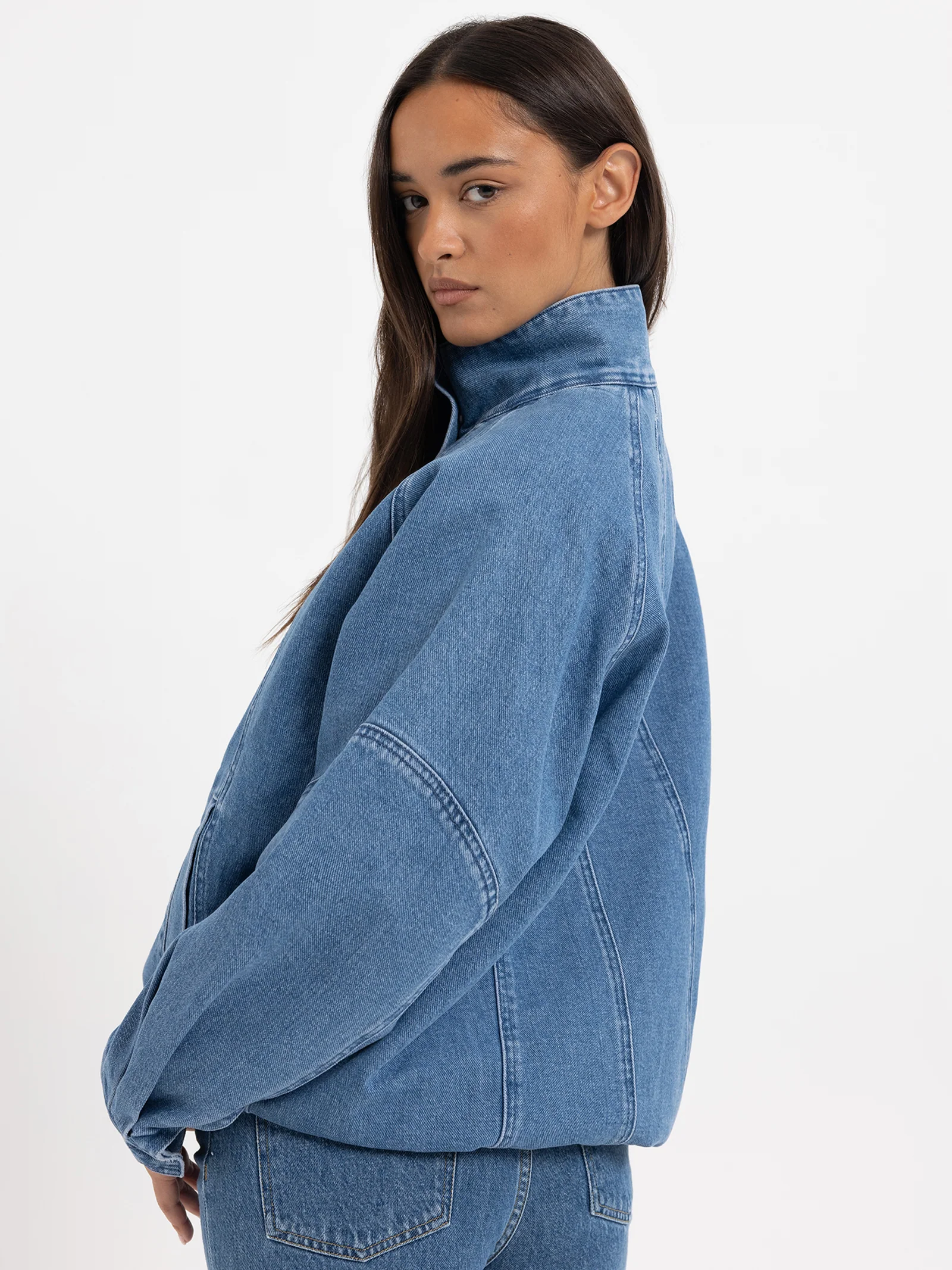Phoebe Longline Bomber Jacket - Image 5