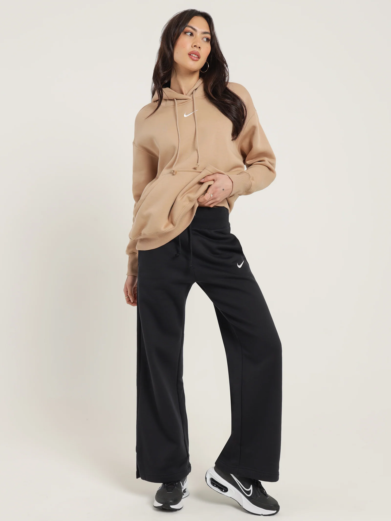 Phoenix Fleece High Rise Wide Leg Trackpants - Image 4