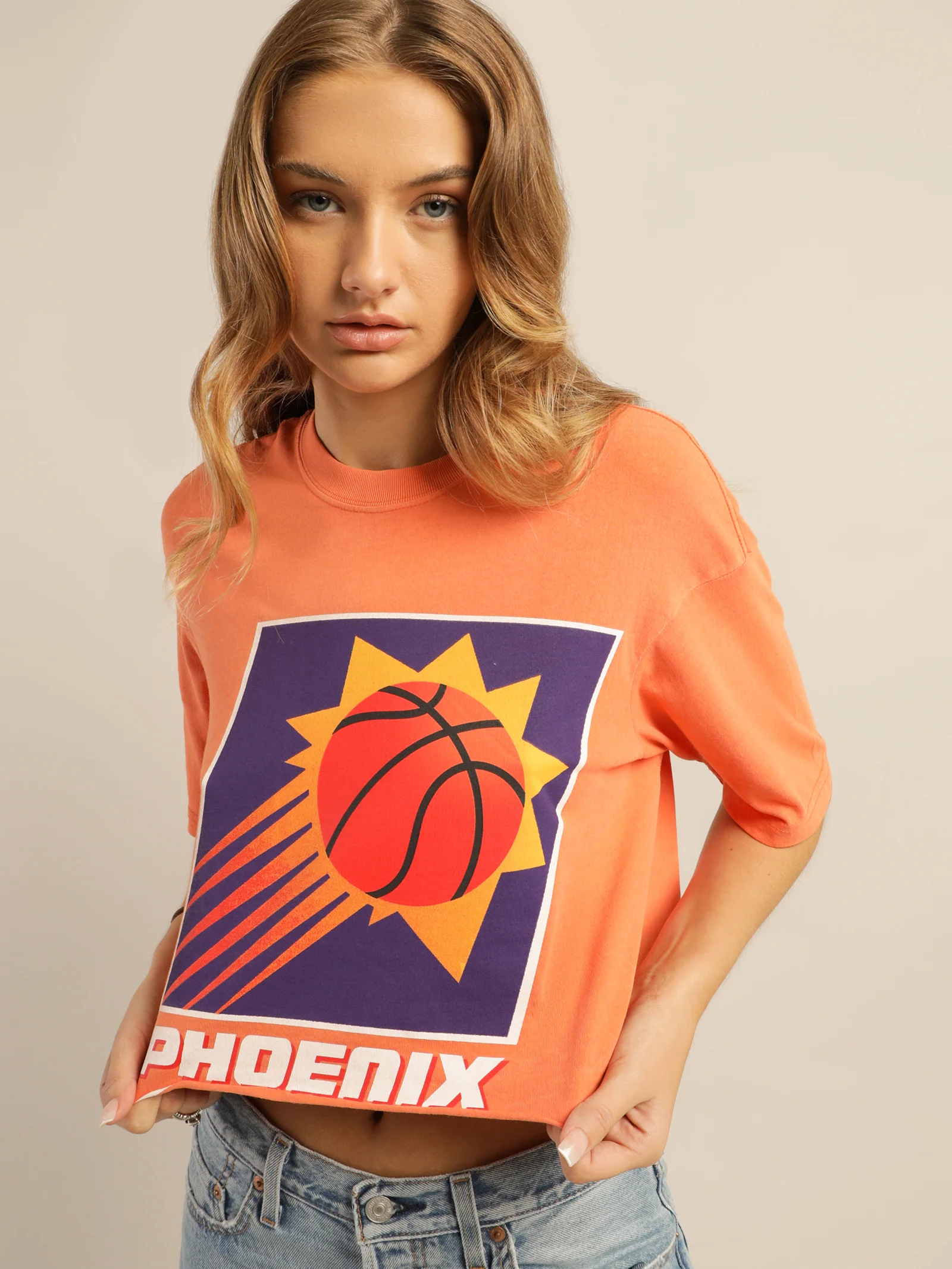 Phoenix Suns Vintage Crop T-Shirt
