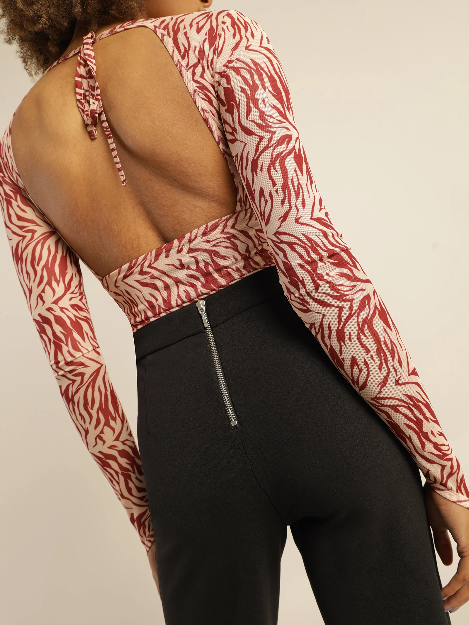Pia Crepe Wide Leg Pants - Image 5