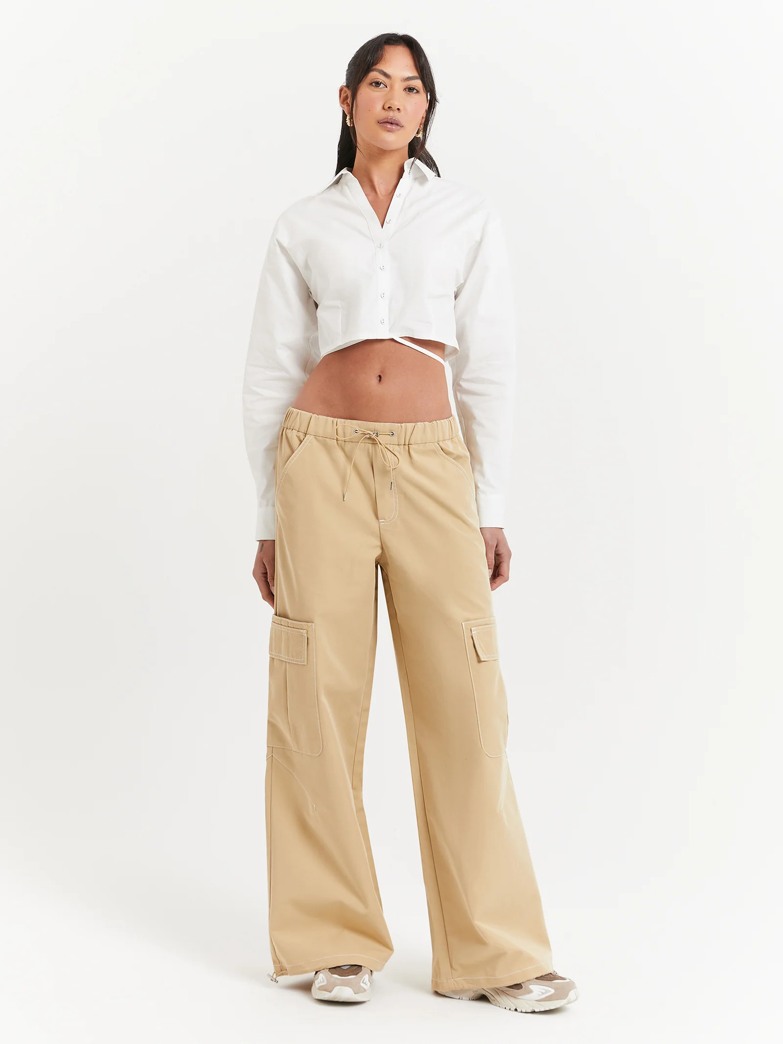 Pia Wide Leg Gathered Pants - Image 2