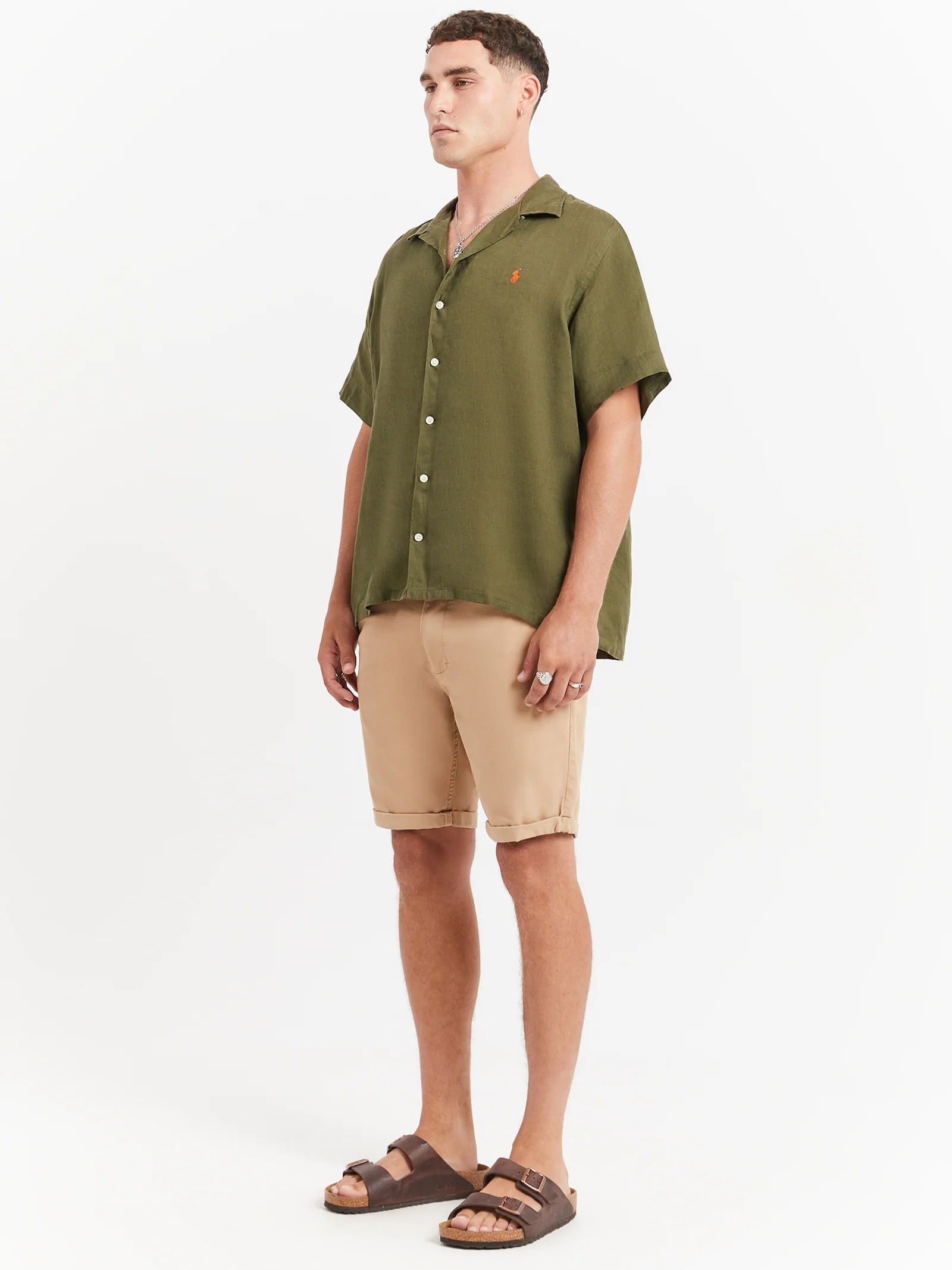 Piece Dye Linen Short Sleeve Shirt - Image 2