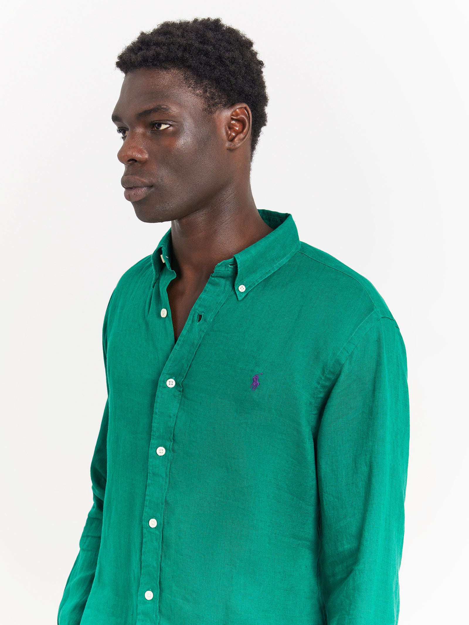 Piece Dye Linen T-Shirt - Image 3