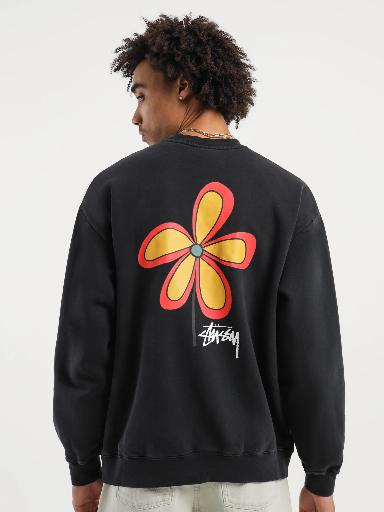 Pigment Flower 50/50 Crew Fleece - Image 2