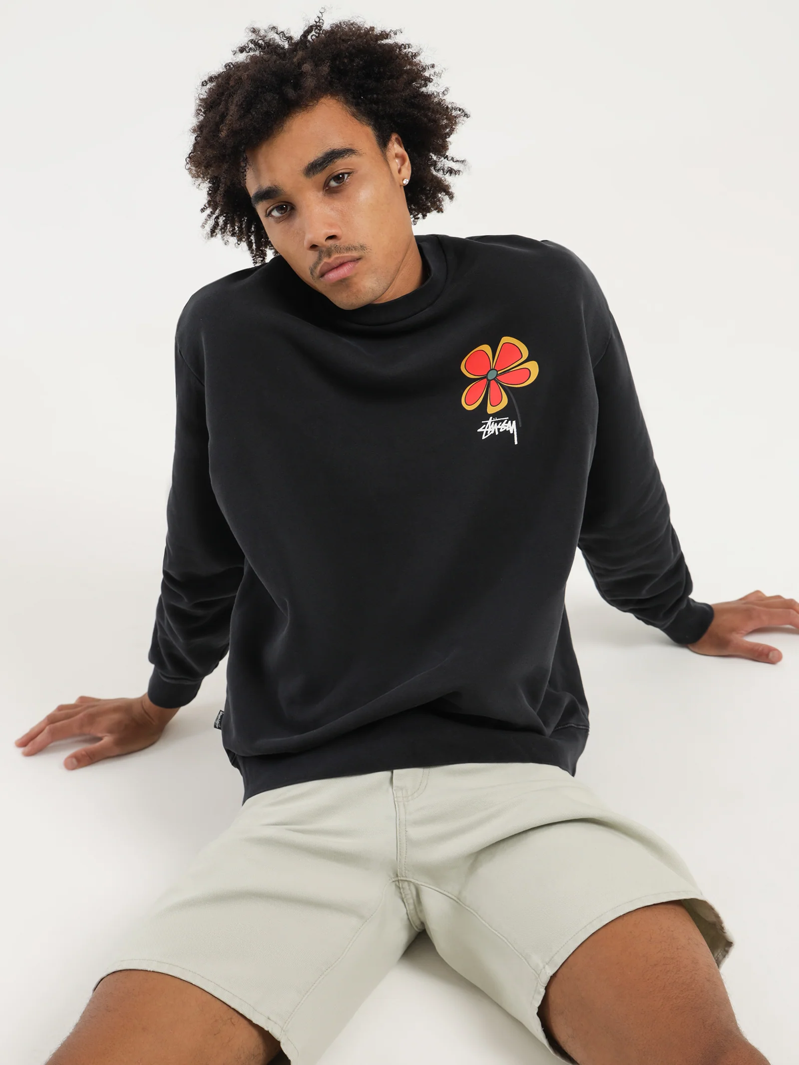 Pigment Flower 50/50 Crew Fleece - Image 3