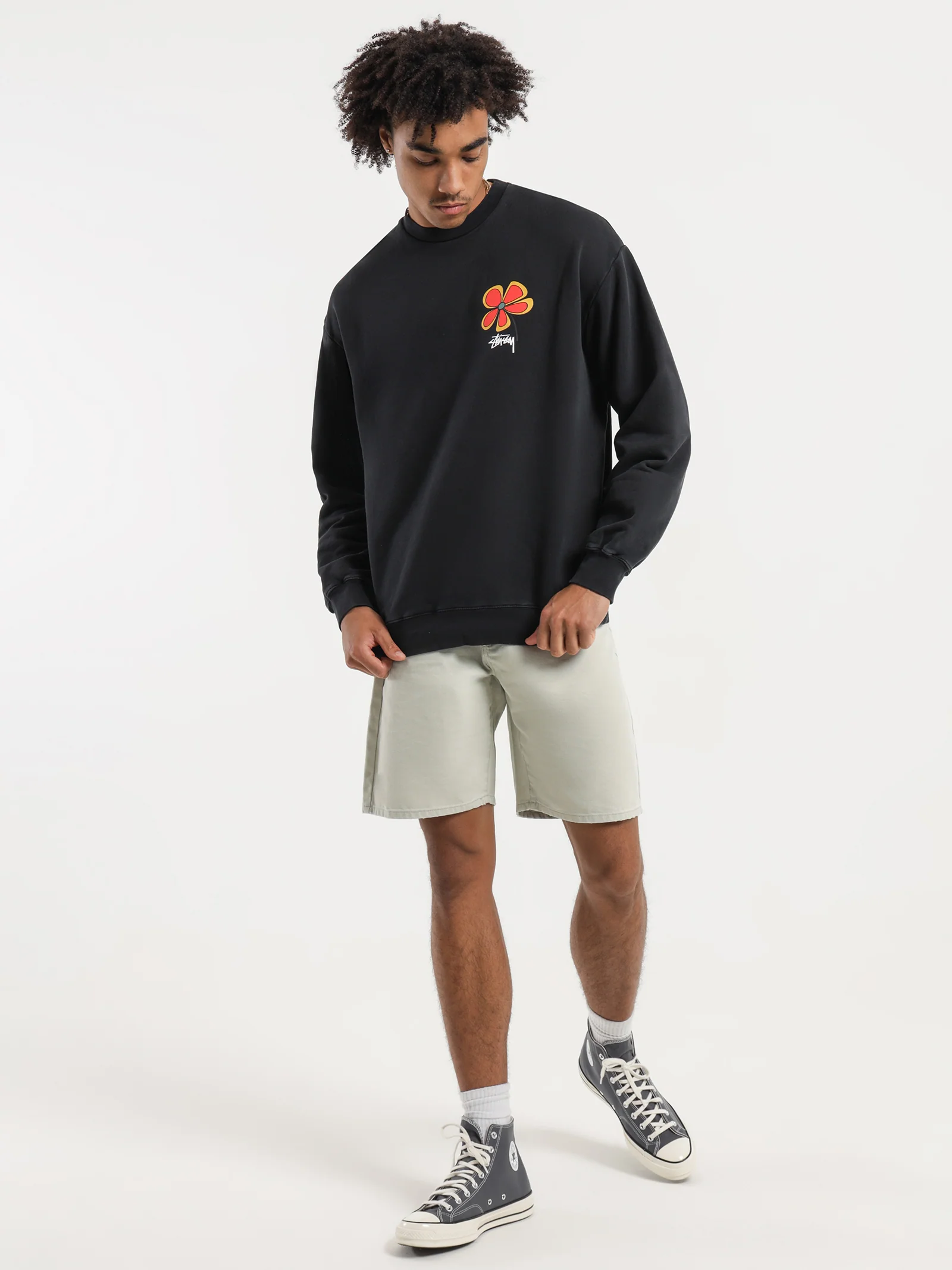 Pigment Flower 50/50 Crew Fleece - Image 4