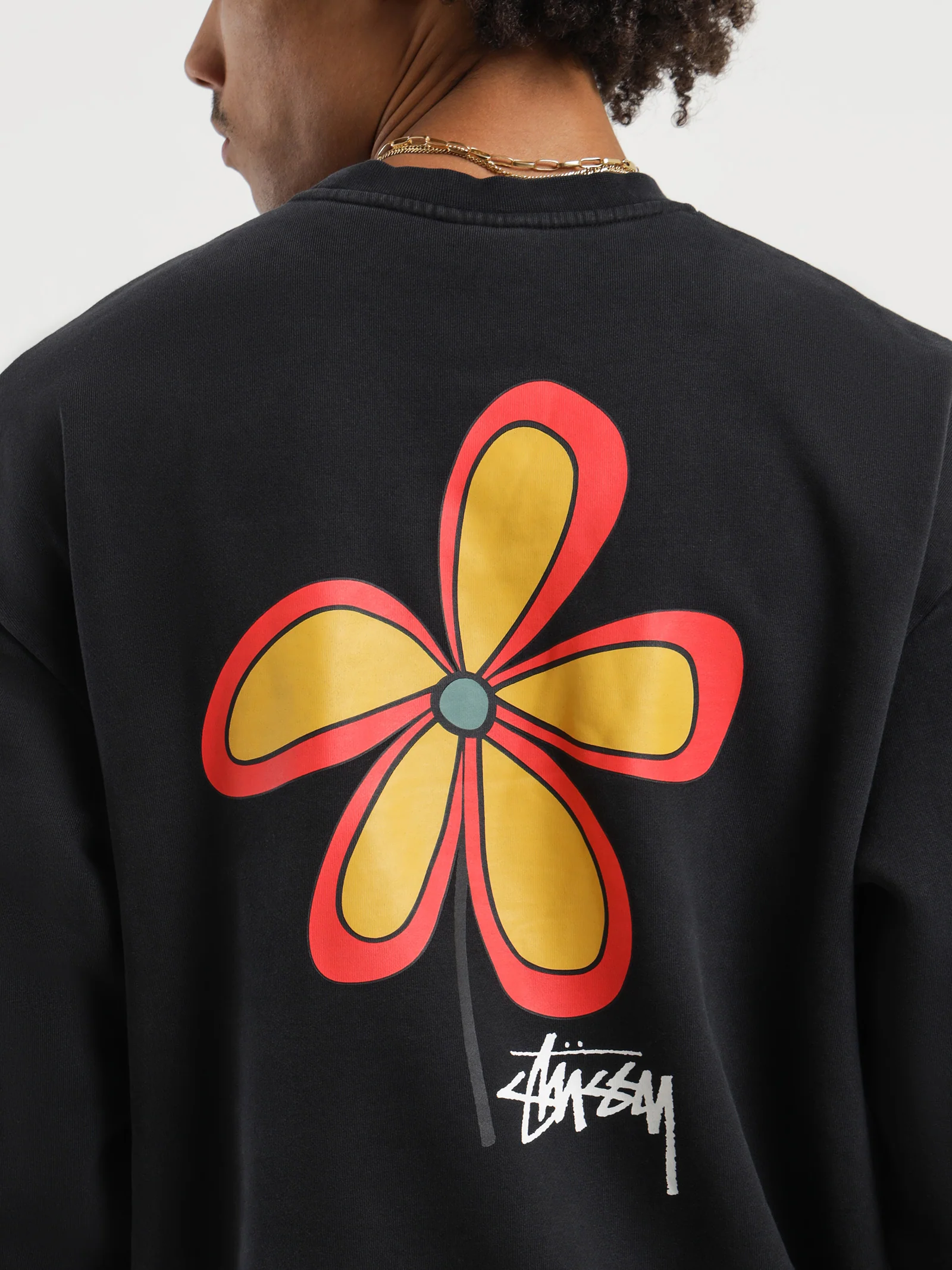 Pigment Flower 50/50 Crew Fleece - Image 6