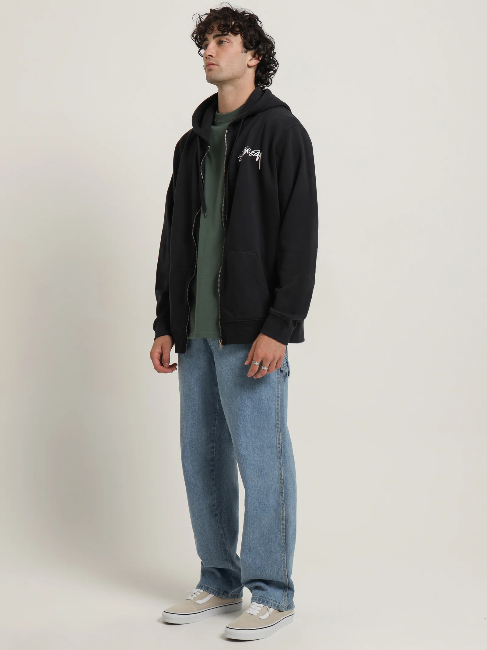 Pigment Smooth Stock Zip Hoodie - Image 2