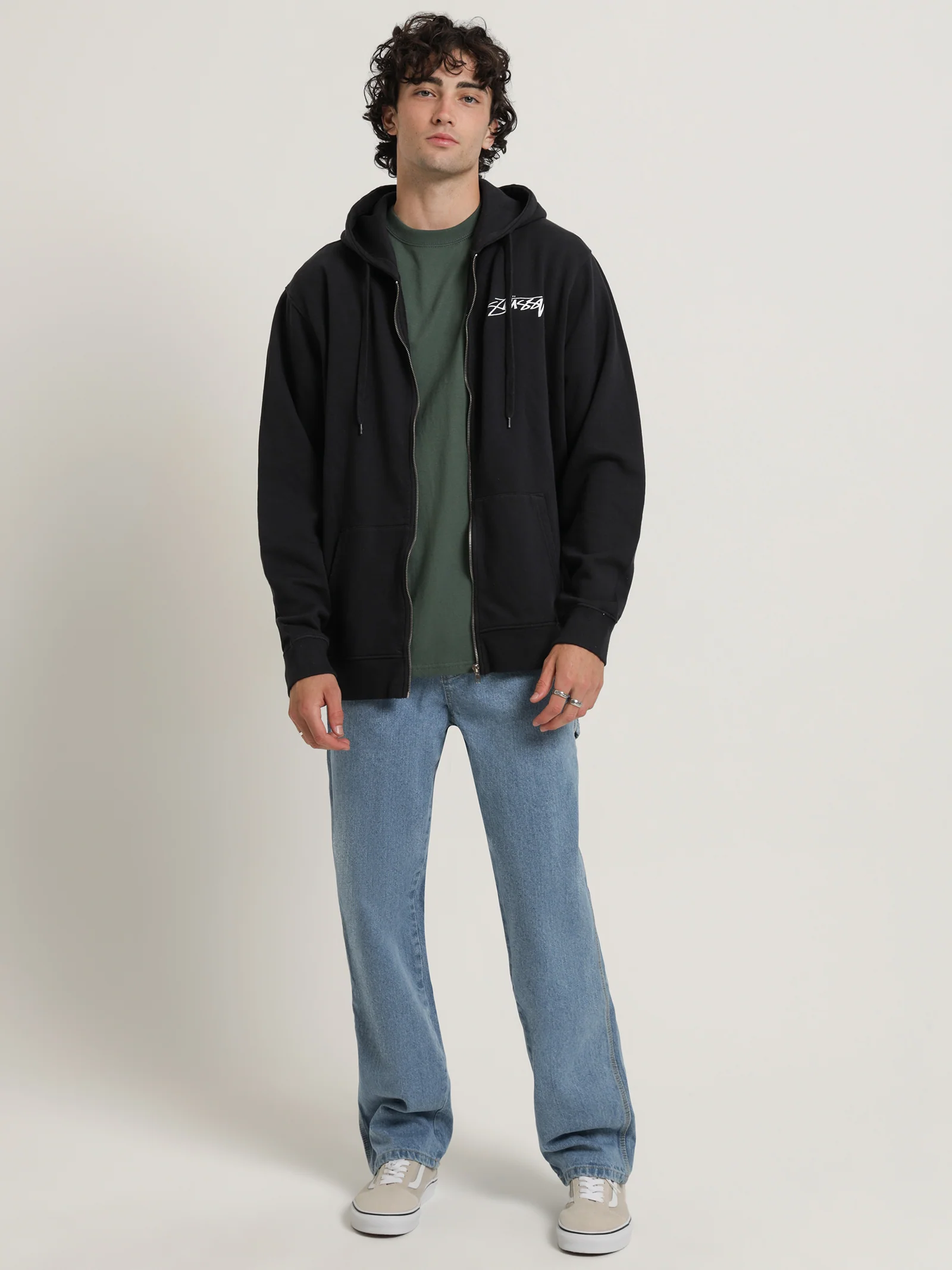 Pigment Smooth Stock Zip Hoodie - Image 3