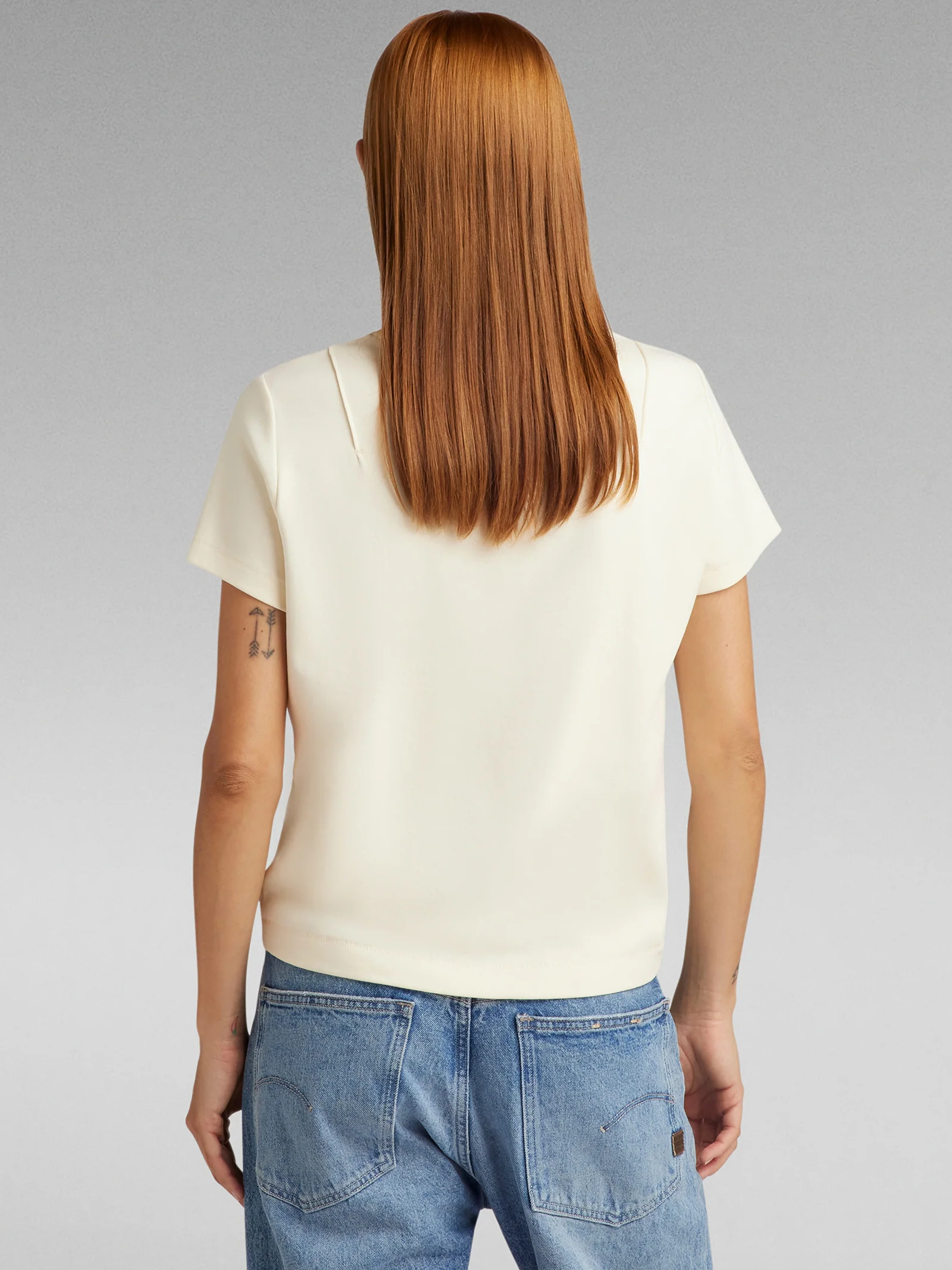 Pintucked Tapered T-Shirt - Image 5