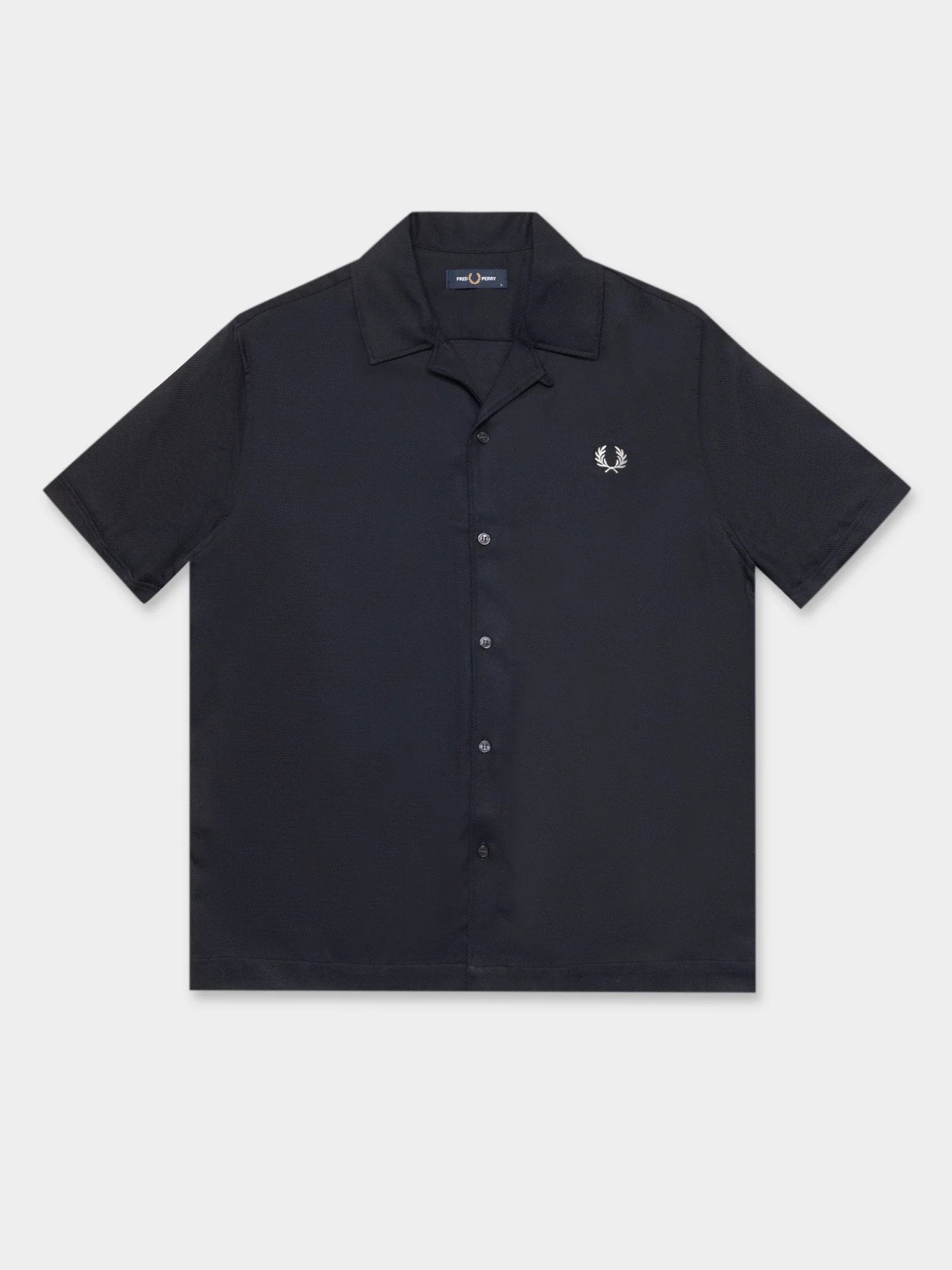 Pique Texture Revere Collar Shirt - Image 10