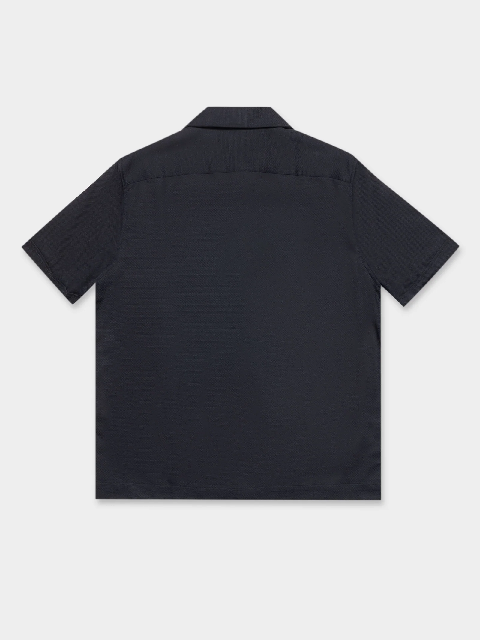 Pique Texture Revere Collar Shirt - Image 11