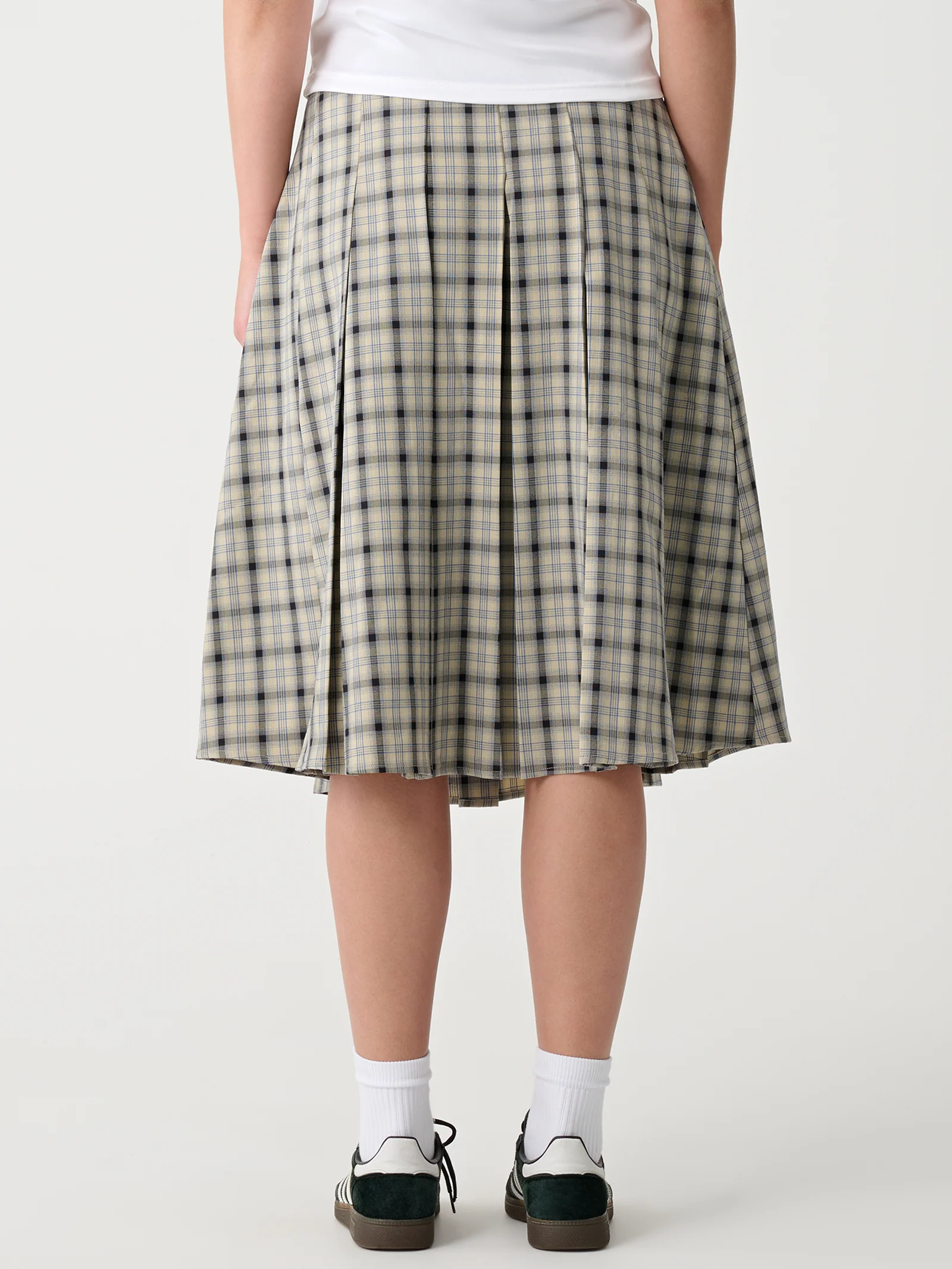 Plaid Midi Skirt - Image 2