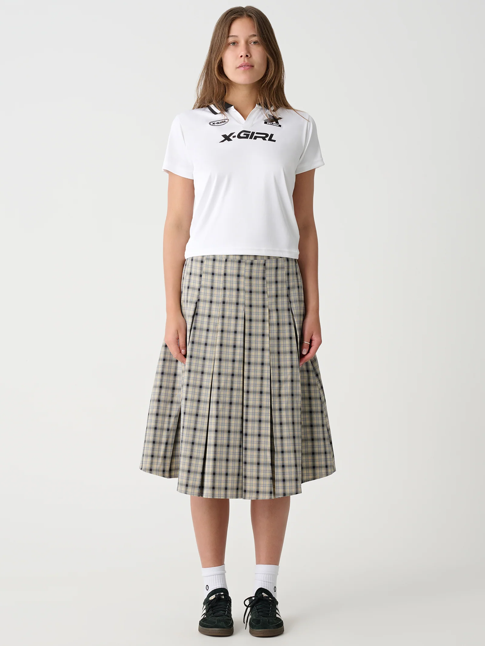 Plaid Midi Skirt - Image 3