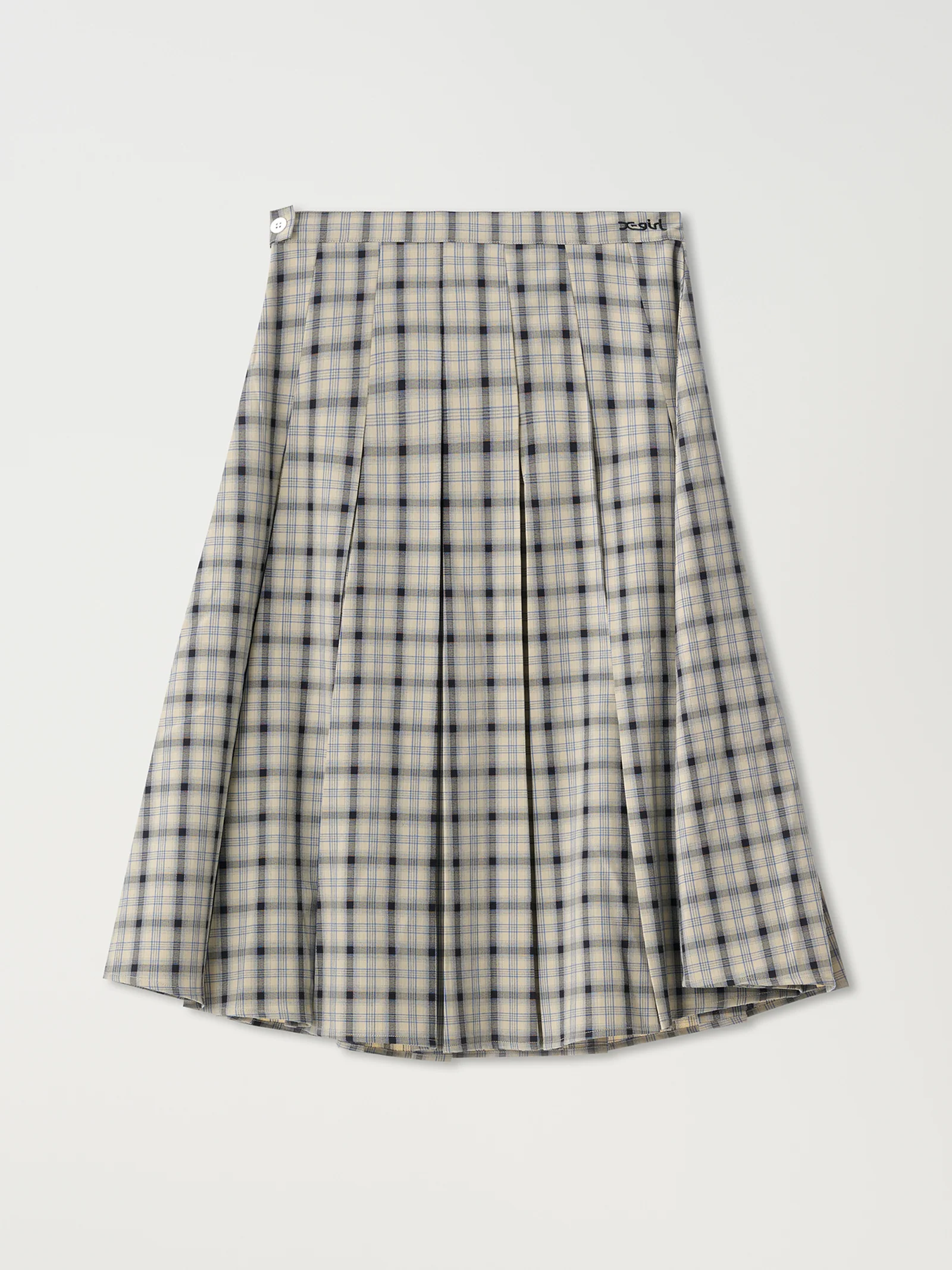 Plaid Midi Skirt - Image 4