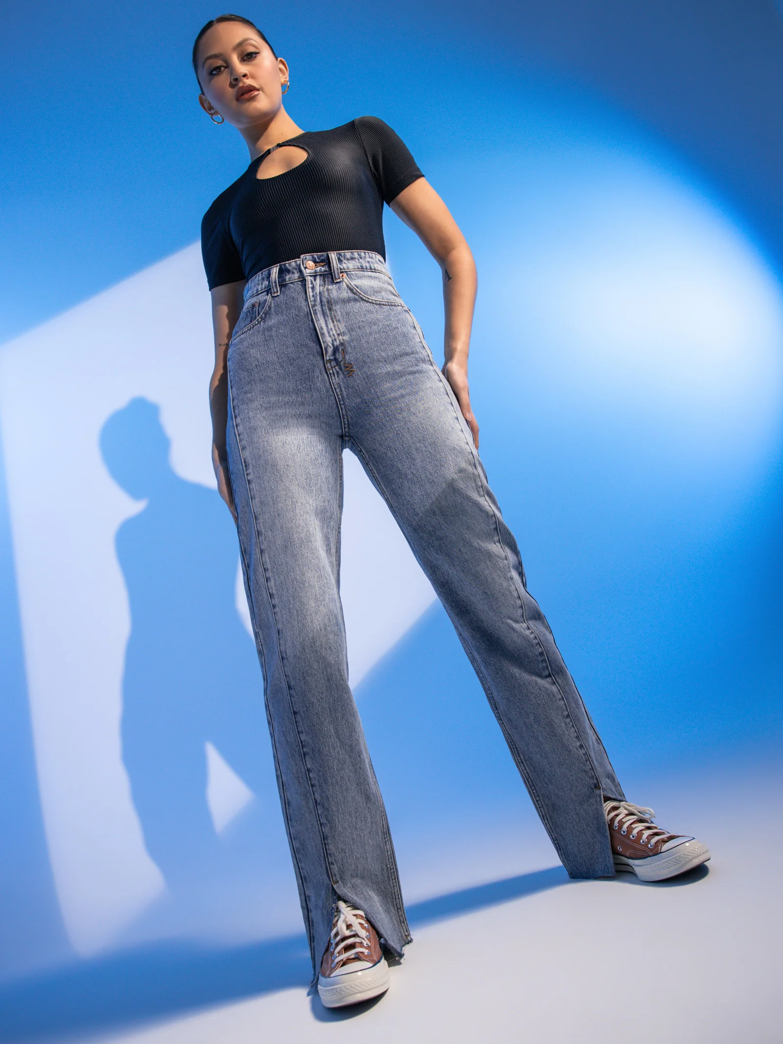 Playback Split Hem Jeans - Image 2