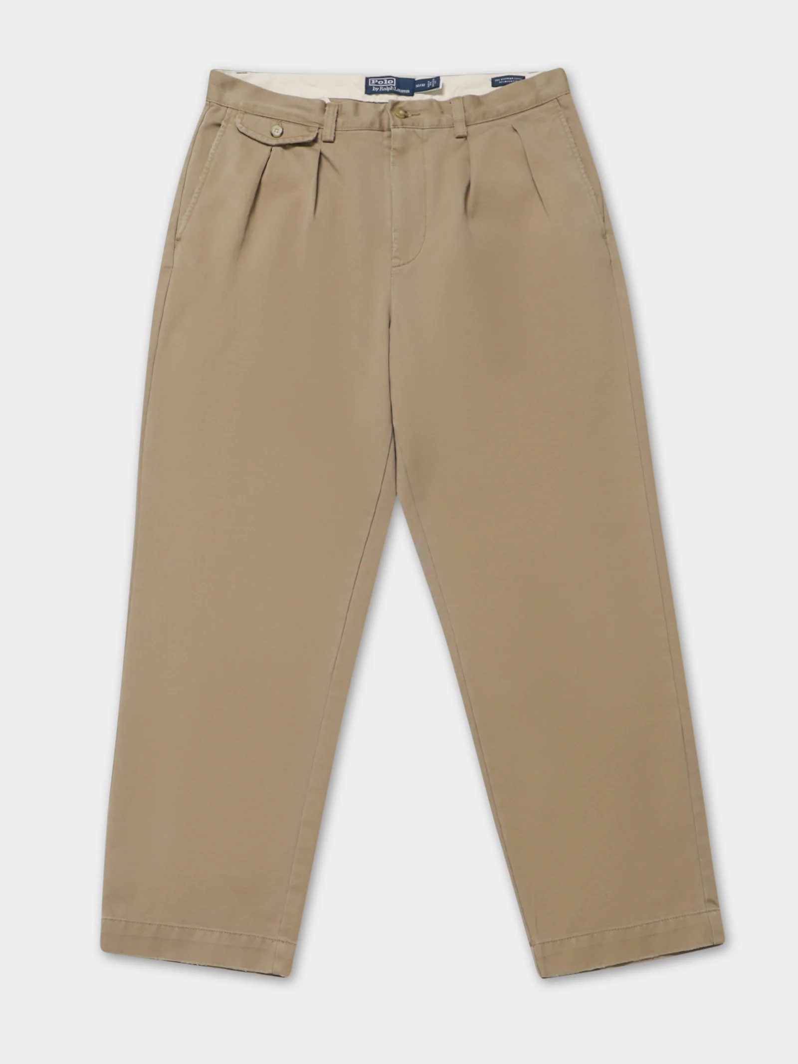 Pleat Detail Cotton Trousers - Image 7