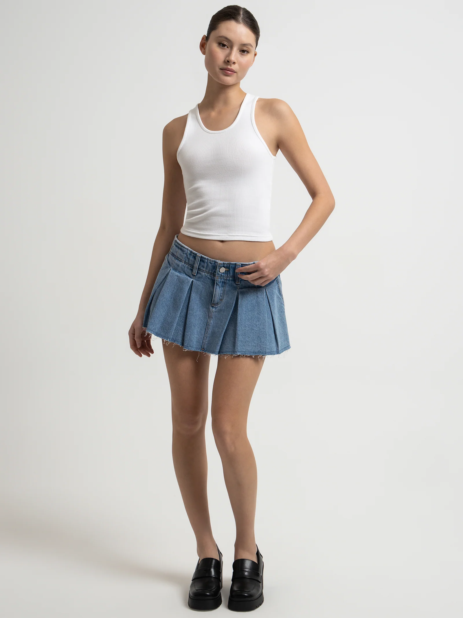 Pleated Mini Skirt - Image 4