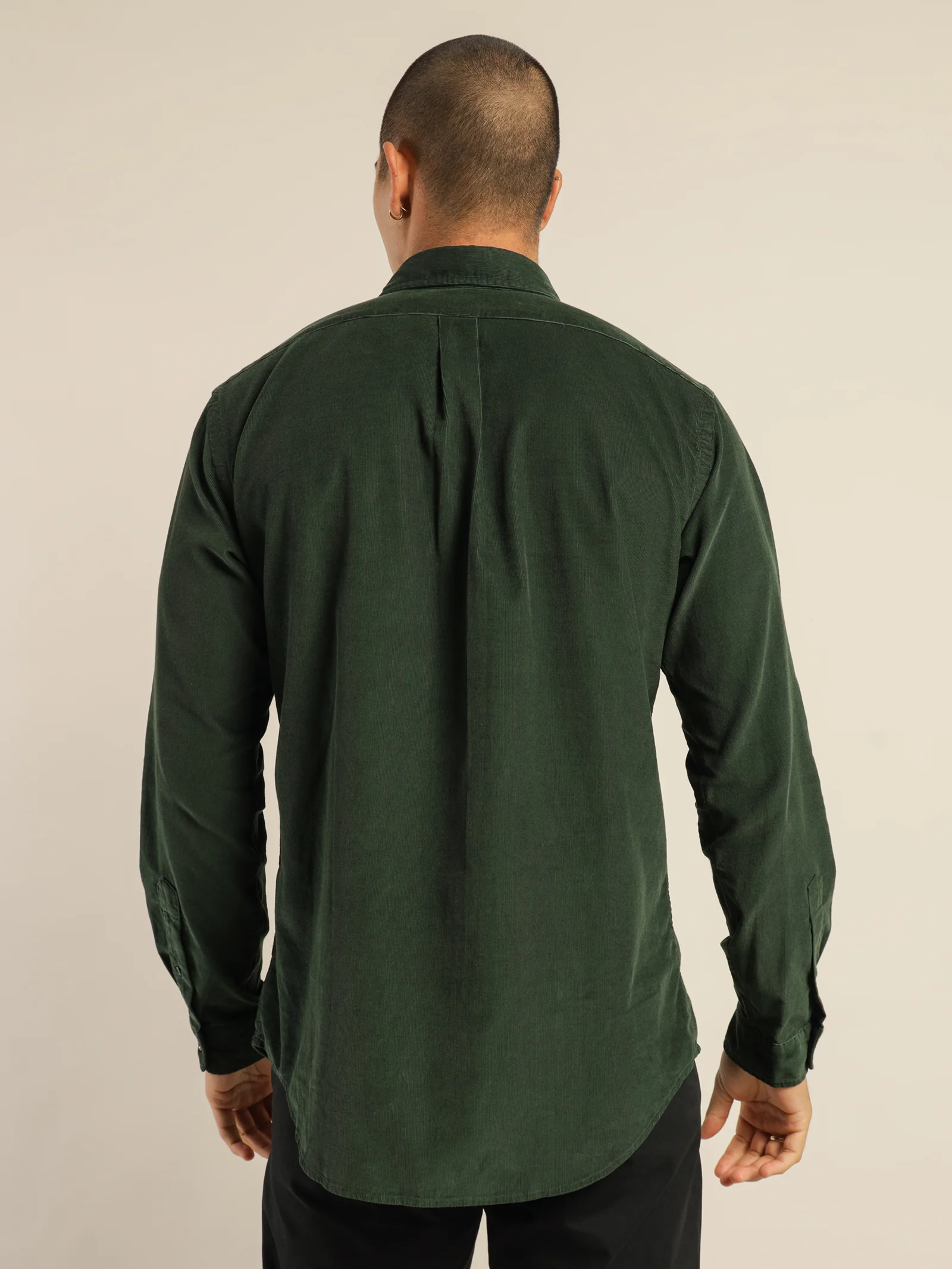 Polo Custom Fit Corduroy Long Sleeve Shirt - Image 6